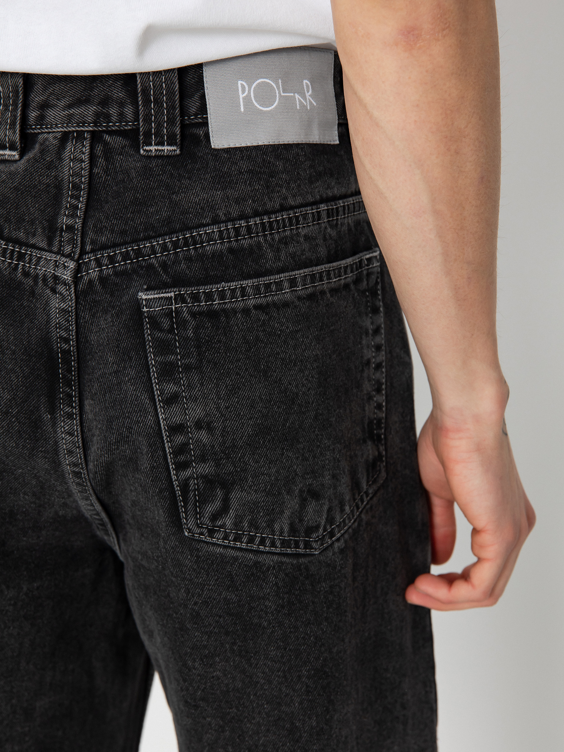 Polar Skate 93! Denim Hose (silver black)