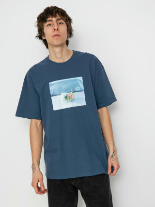 Polar Skate Dead Flowers T-Shirt (grey blue)