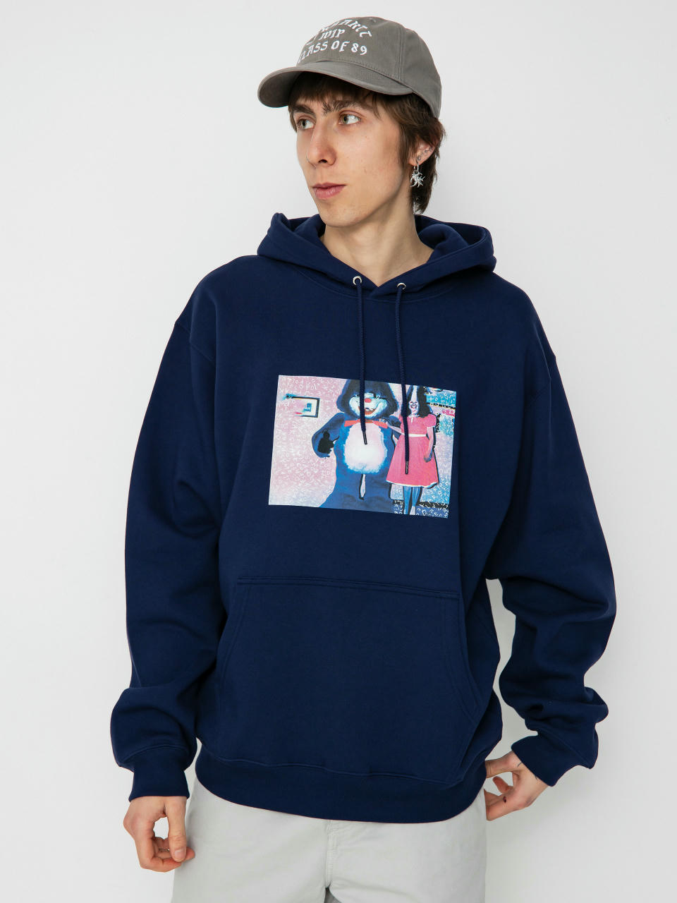 Polar Skate Dave Hoodie Pink Dress HD Hoodie (dark blue)