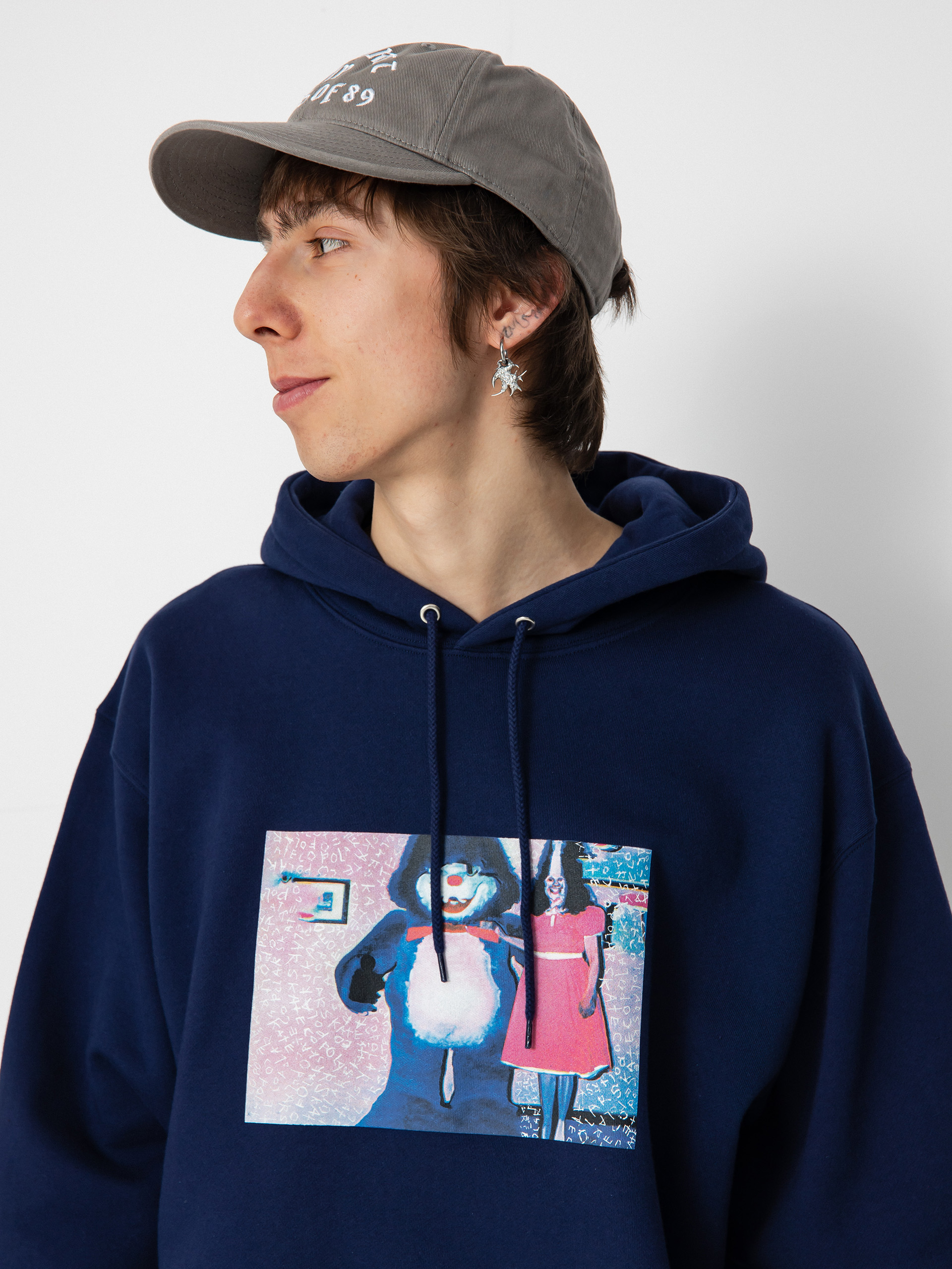 strapless open back dress KENZO Girls Elephant Hooded Sweater Dress in Pink main image 0