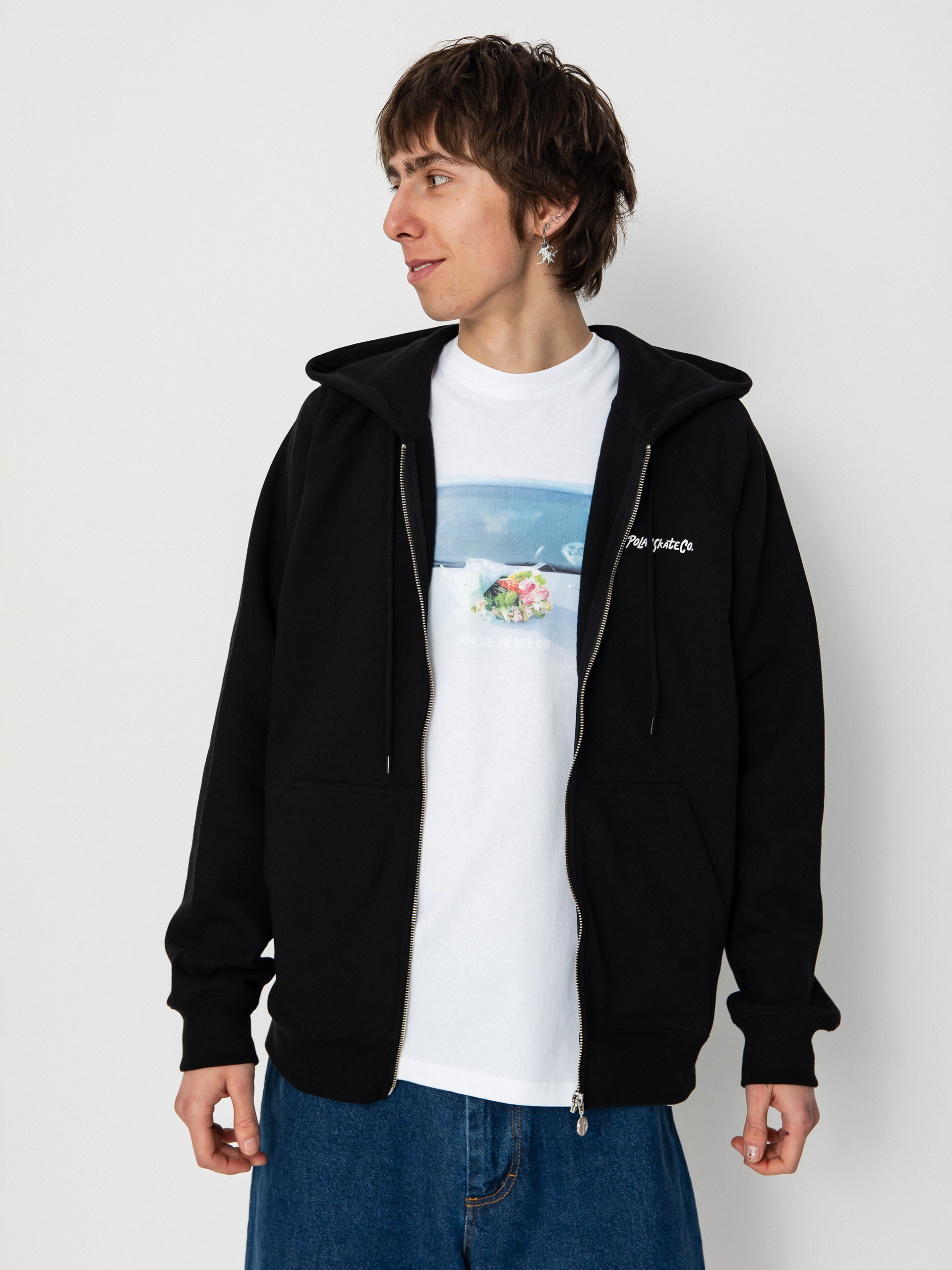 Polar Skate Hoodie Default Zip Hoodie 12 Faces ZHD (black)
