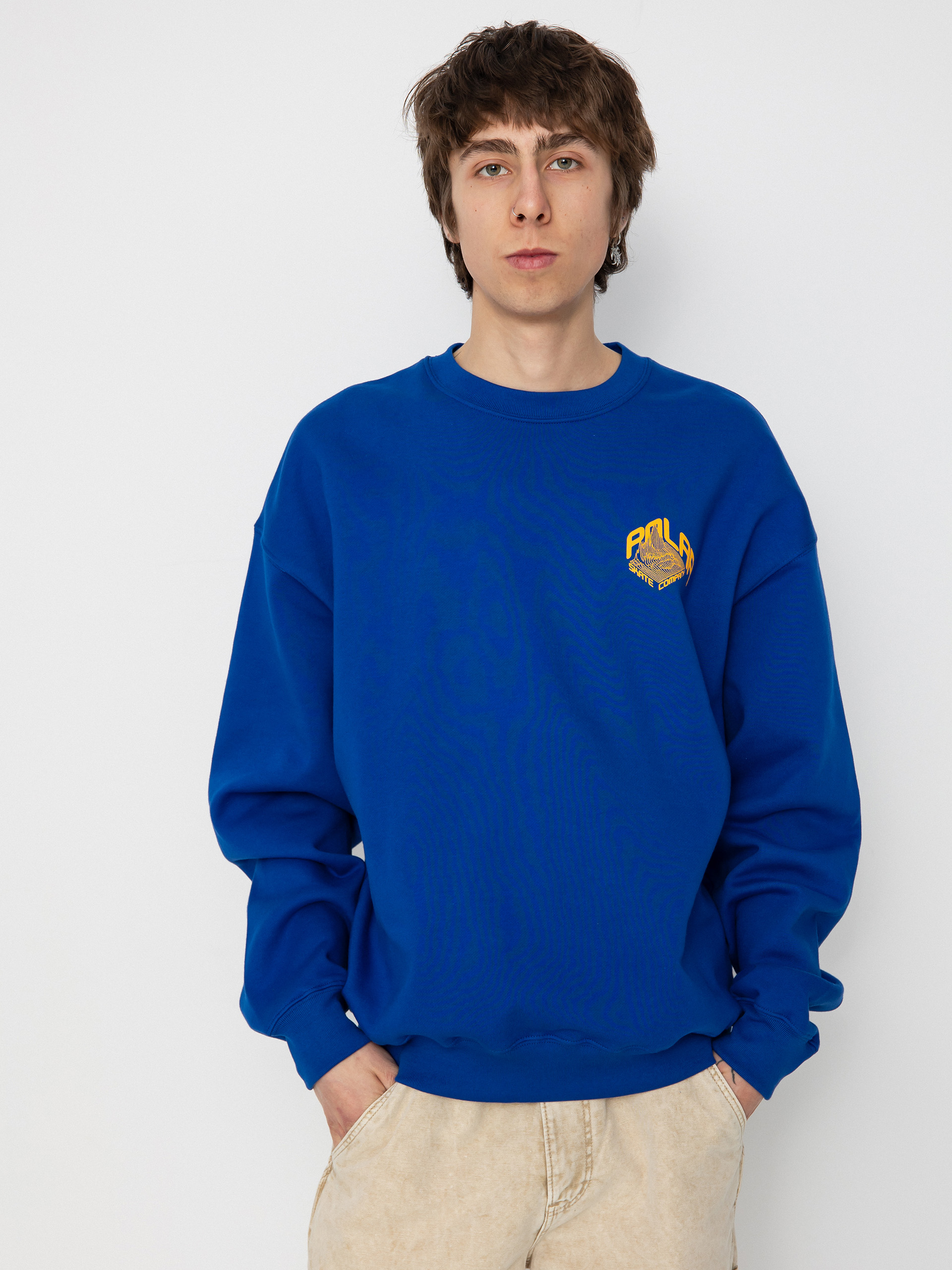 Polar Skate Sweatshirt Dave Crewneck Graph (egyptian blue)