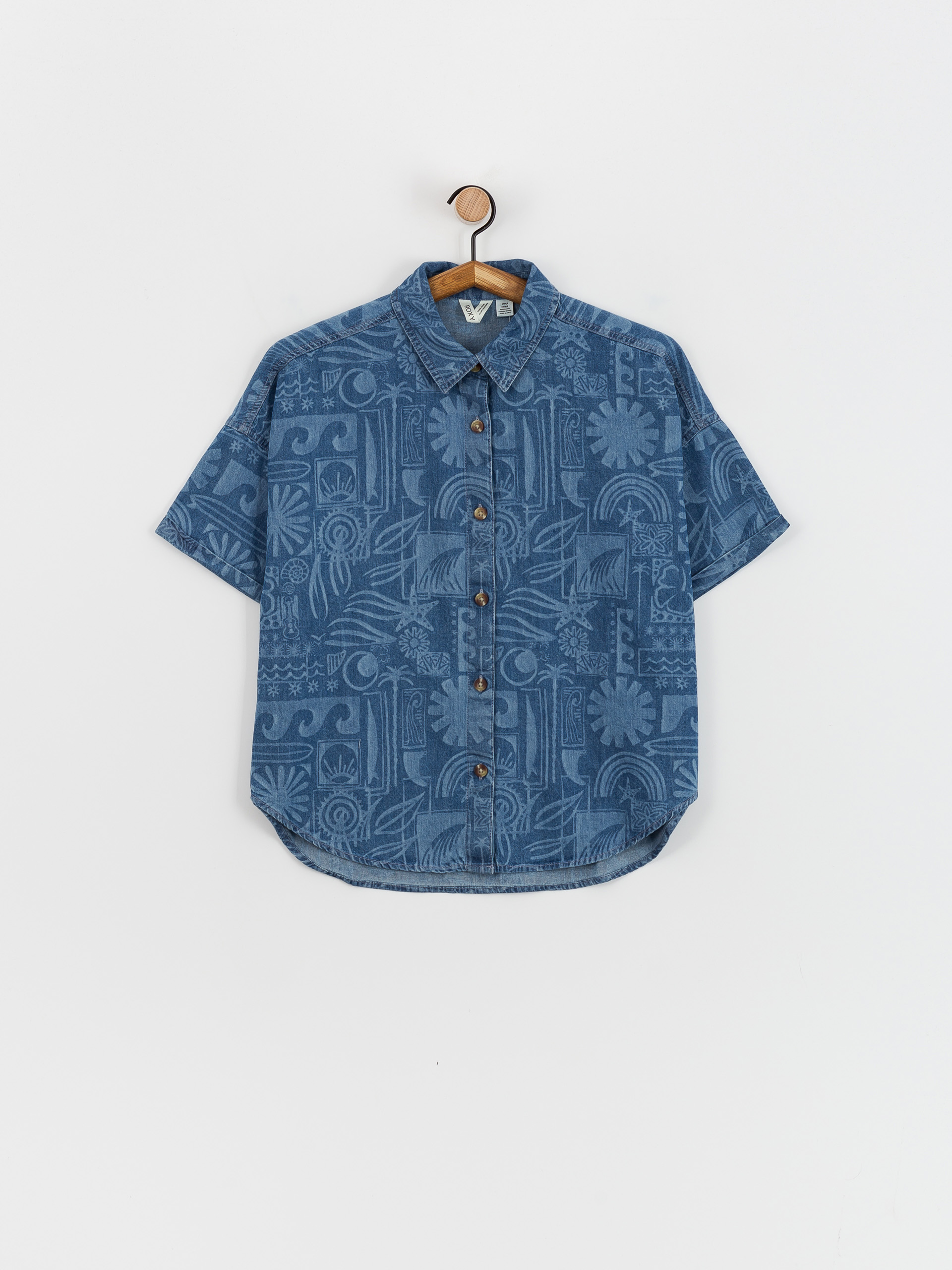Roxy Beach Nostalgia Denim Wmn Shirt (medium blue)