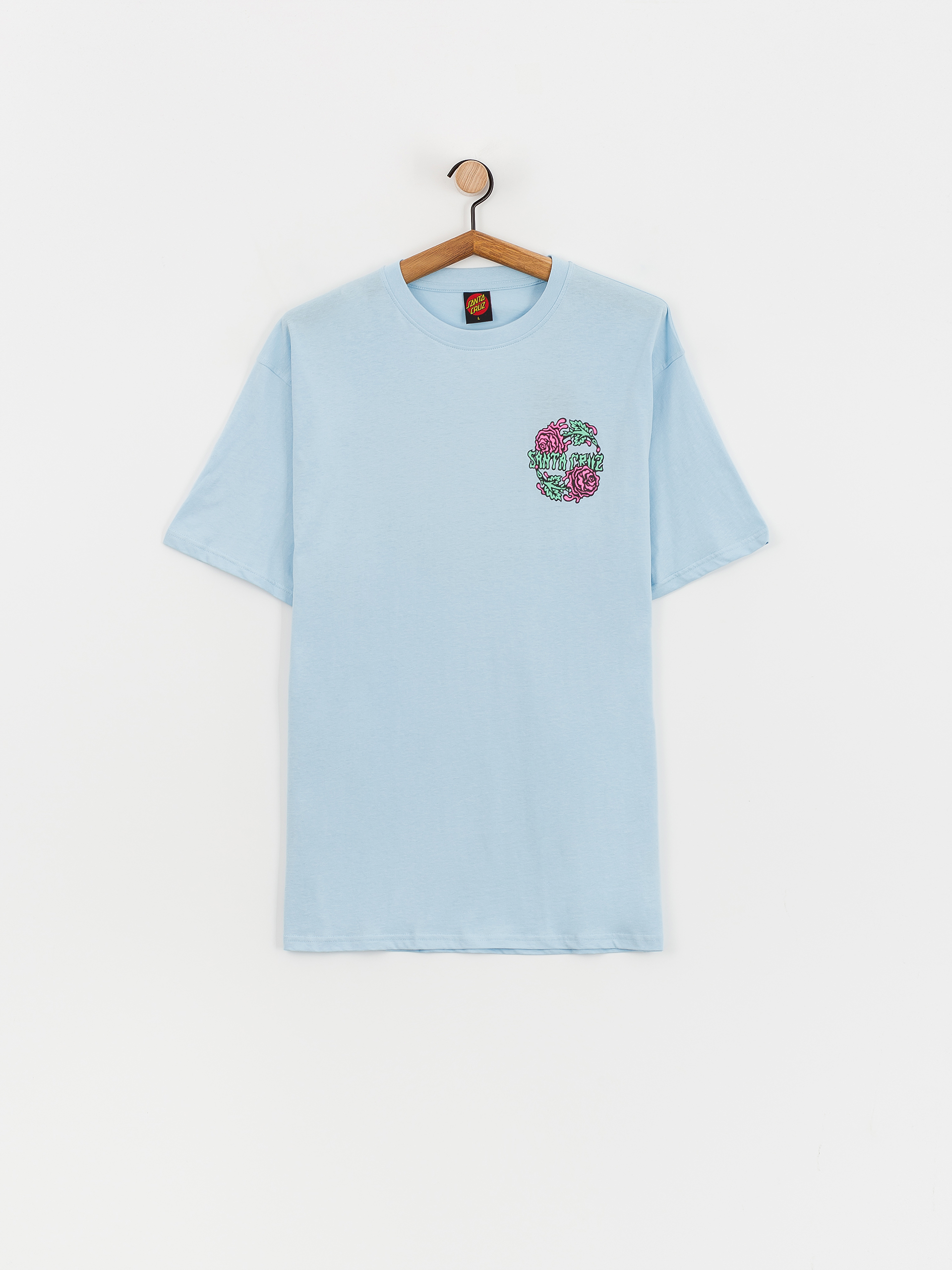 Santa Cruz Dressen Rose Crew Two T-Shirt (sky blue)