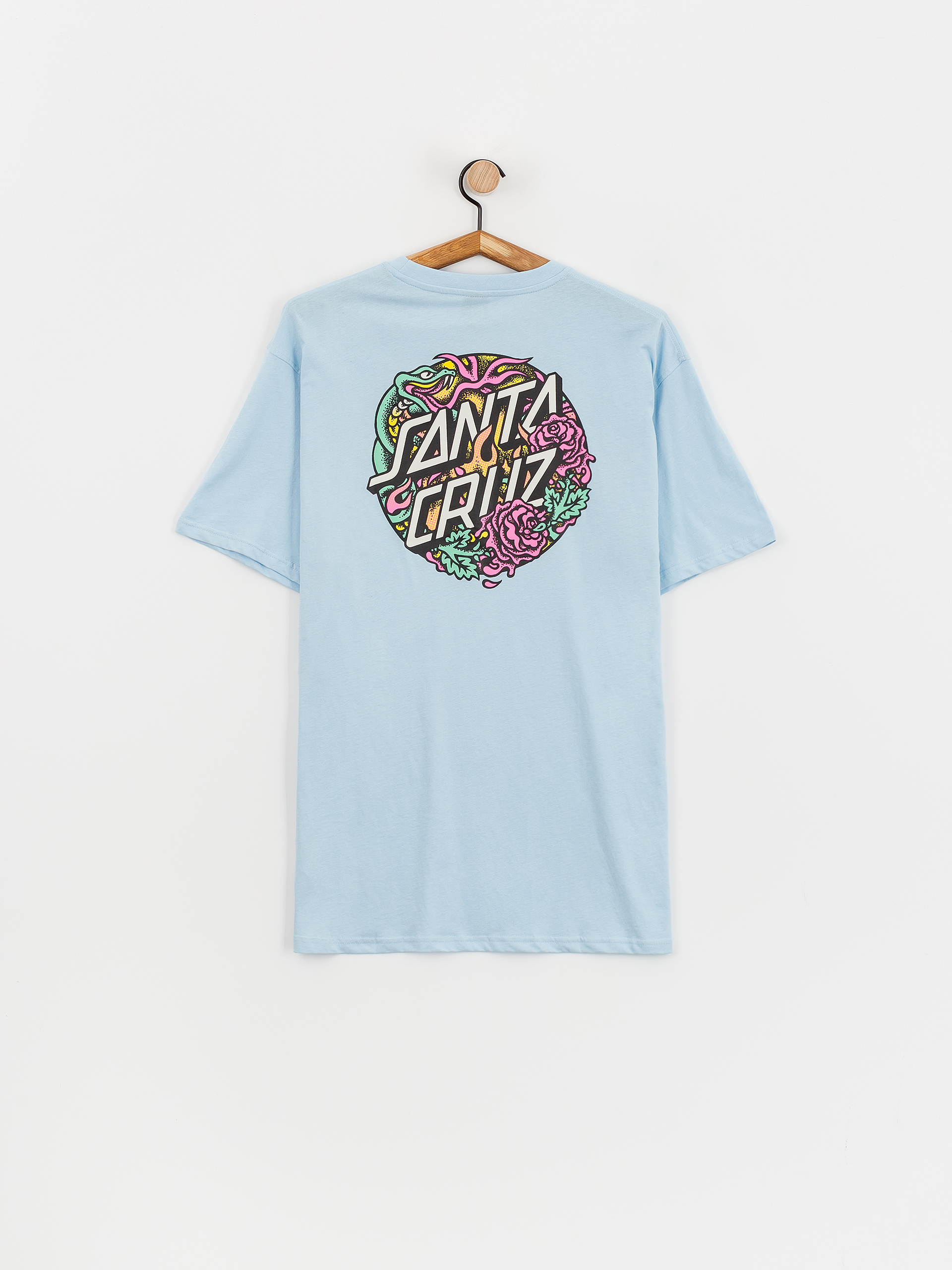 Santa Cruz Dressen Rose Crew Two T-Shirt (sky blue)