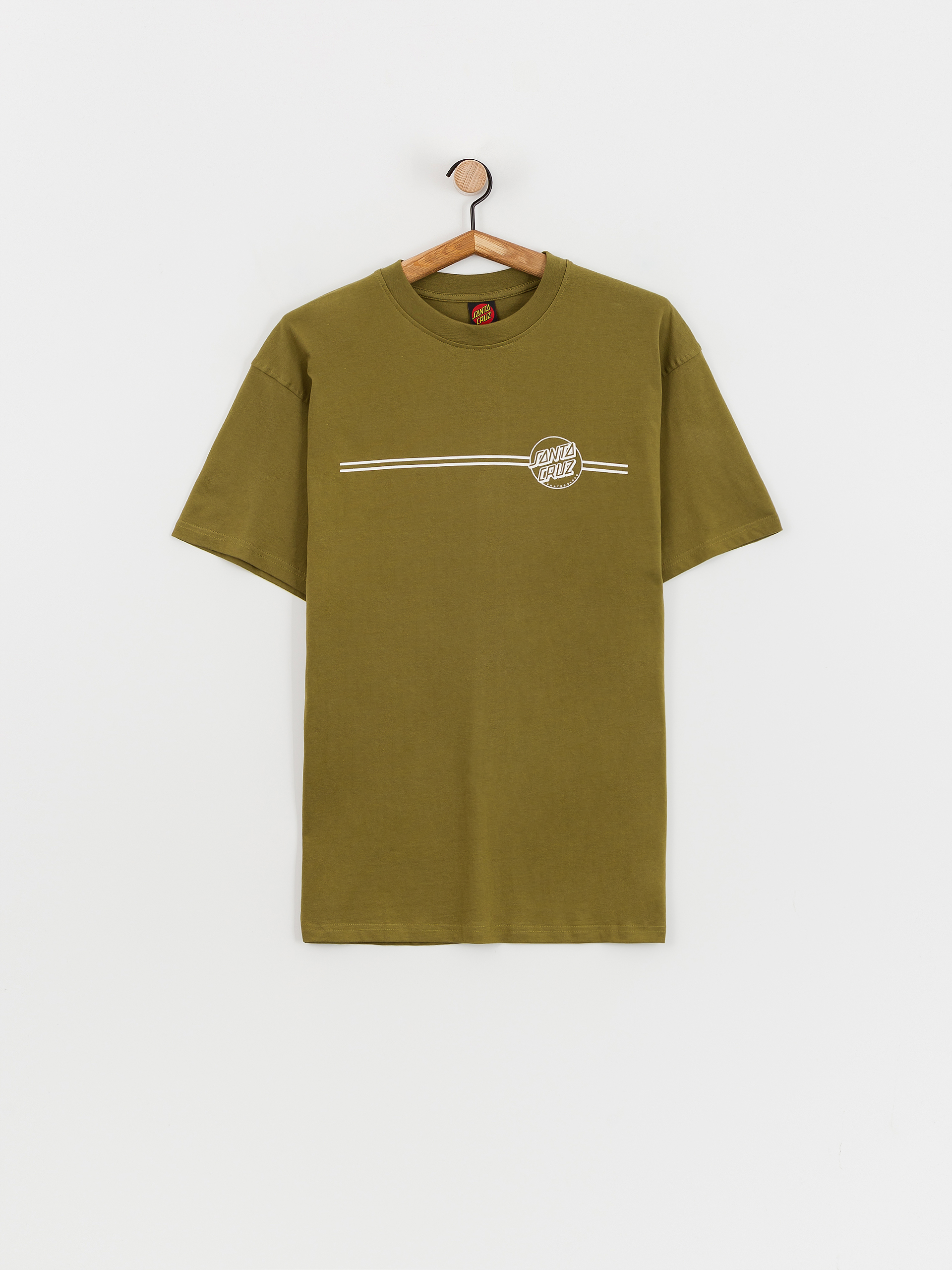 売れ筋商品|||サンタクルーズ Tシャツ レディース トップス OPUS DOT MOCK NECK - Long sleeved top - sea kelp Santa Cruz Opus Dot Stripe T-Shirt - green (sea kelp)