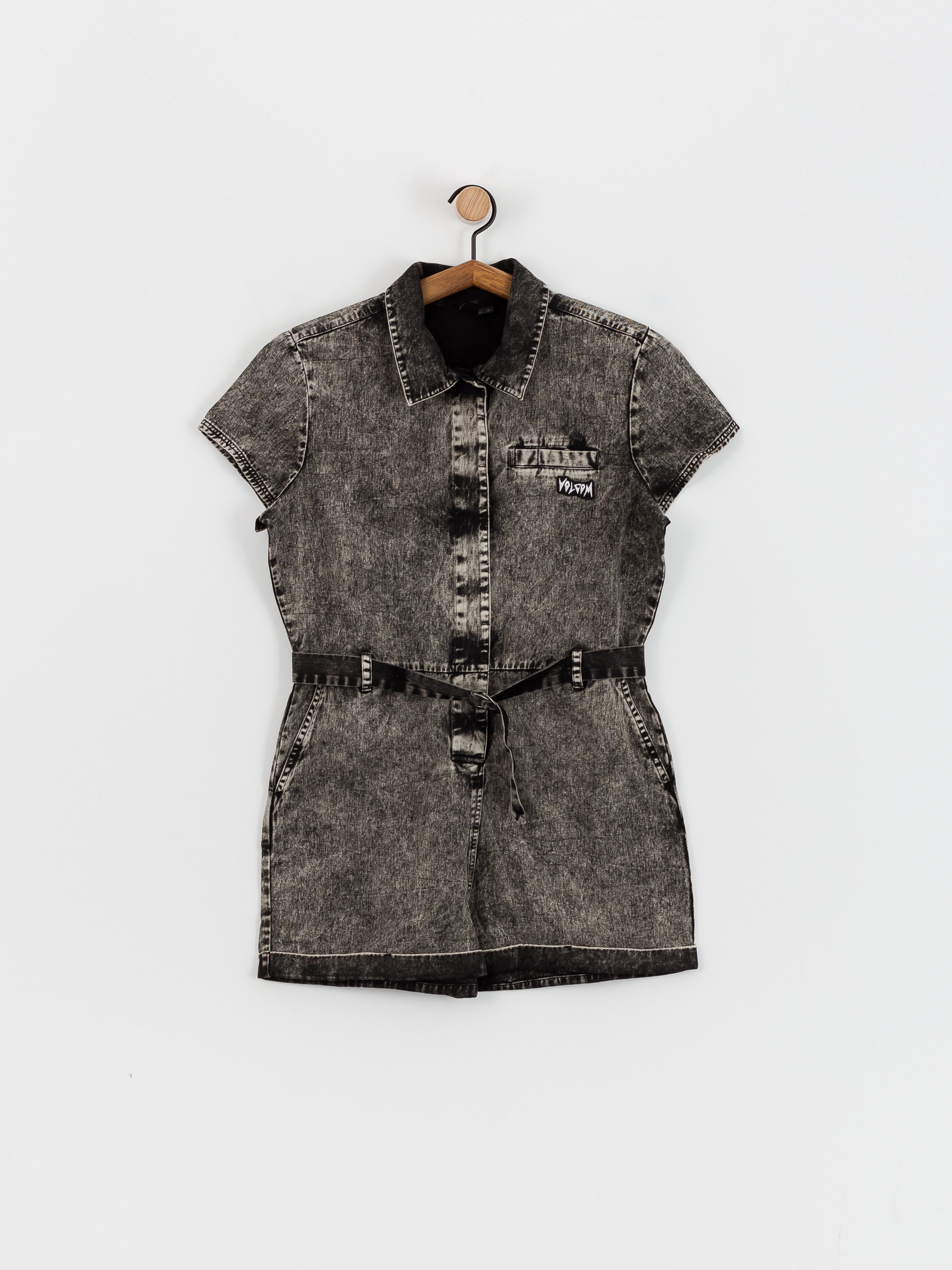Womens Volcom Asphalt Romper Overall (black)