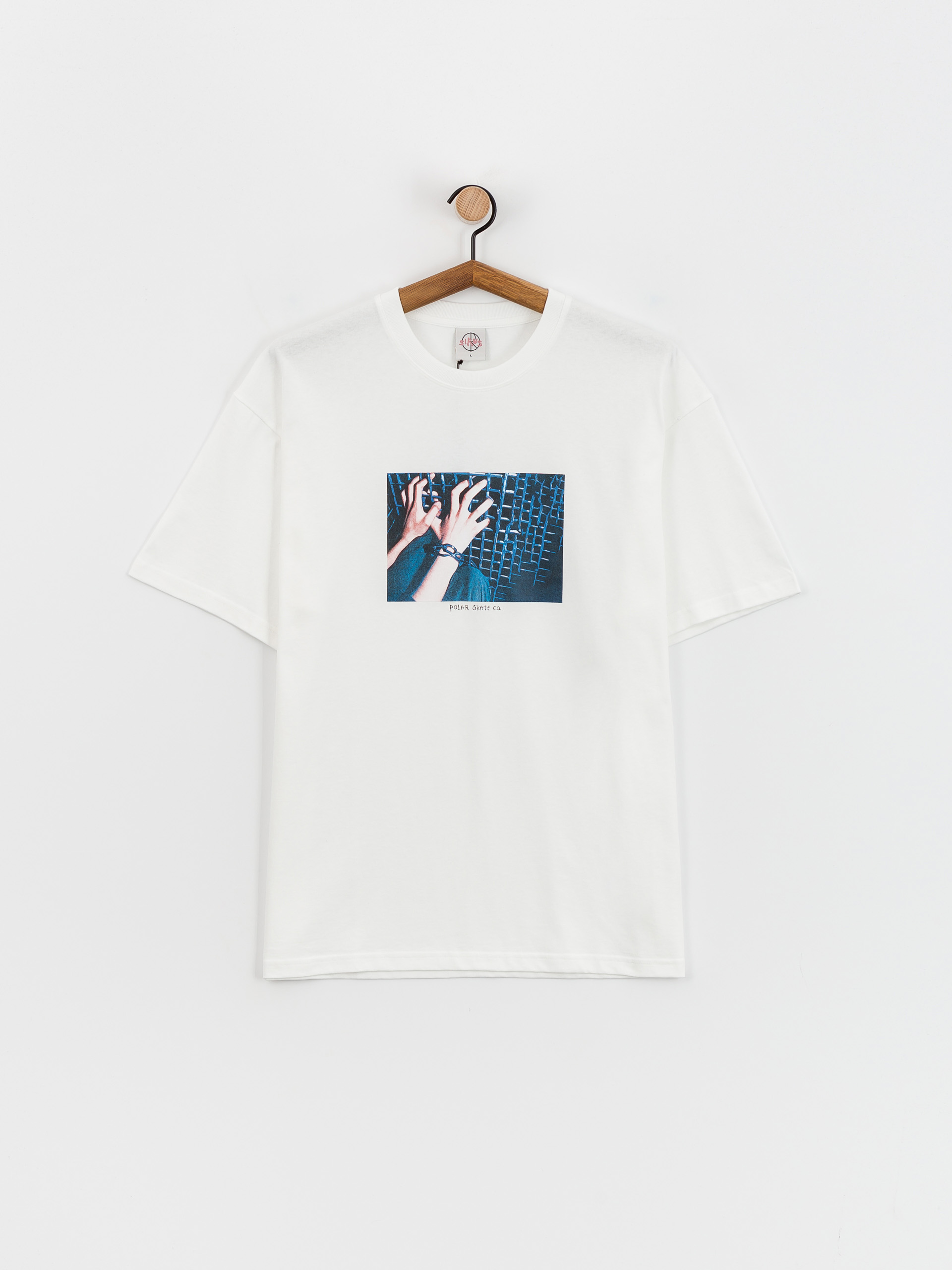 Polar Skate T-Shirt Caged Hands (white)
