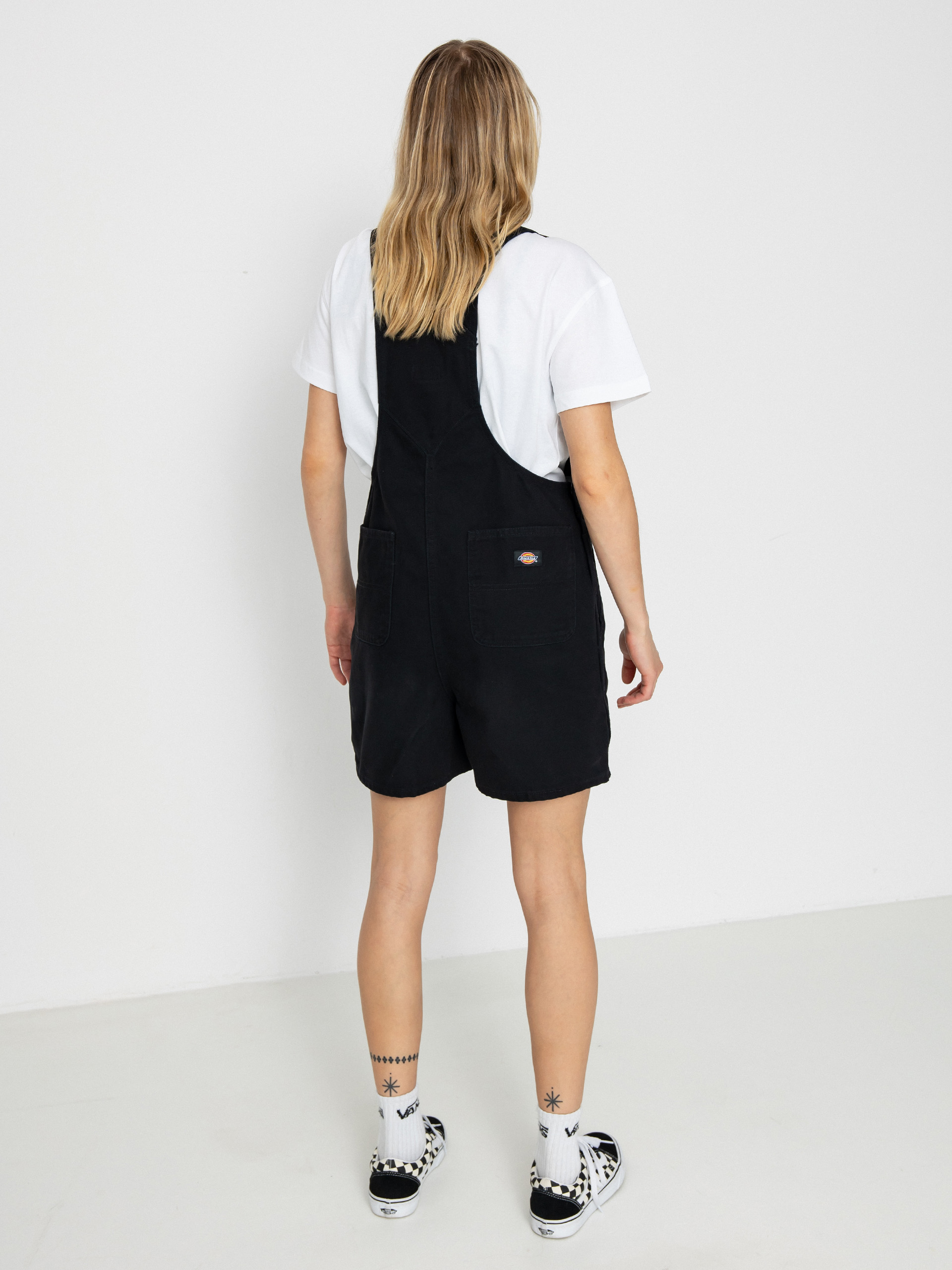 Dickies Duck Canvas Bib Wmn Shorts (stone washed black)