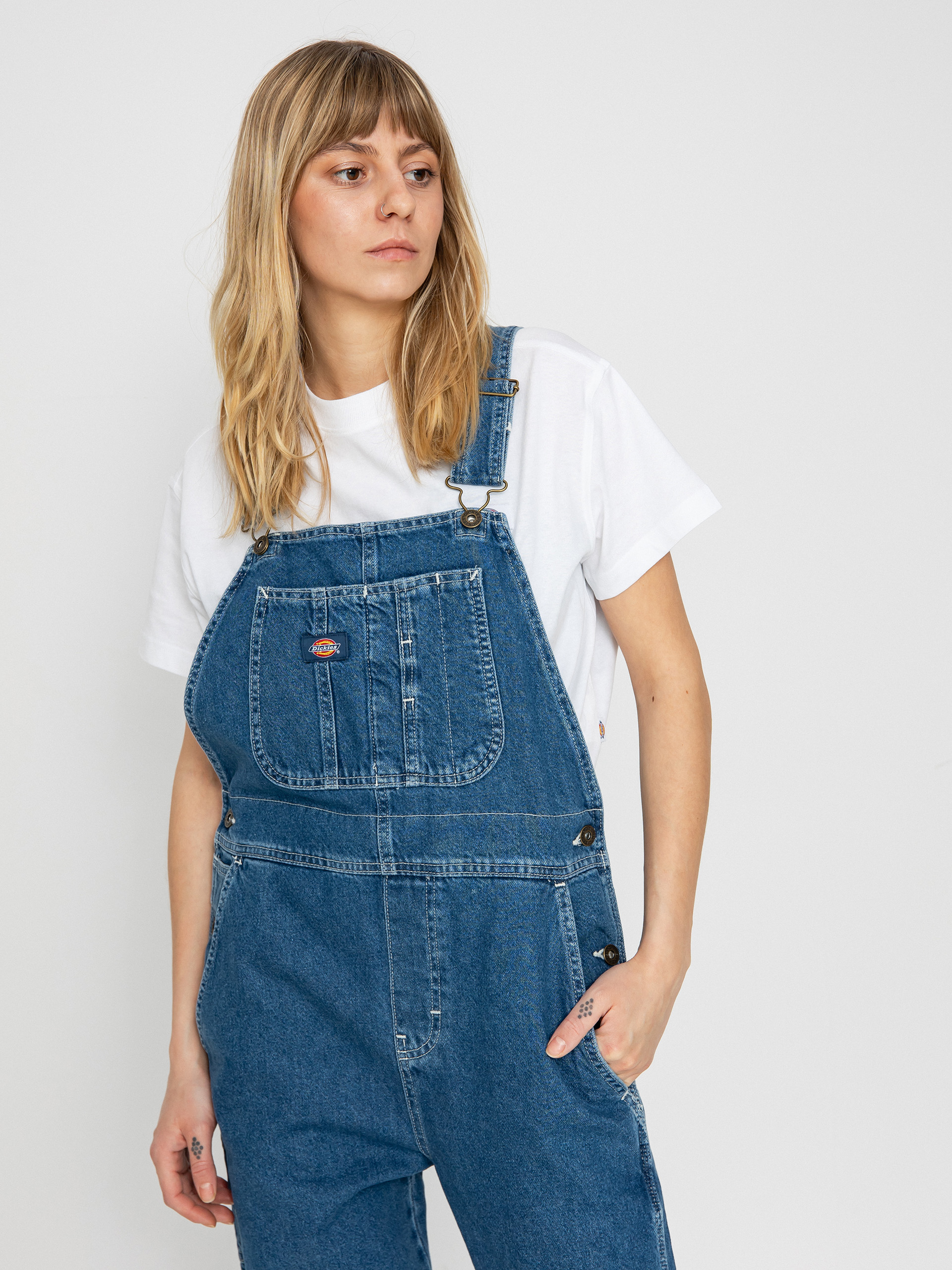 Dickies Classic Denim Bib Wmn Hose (classic blue)
