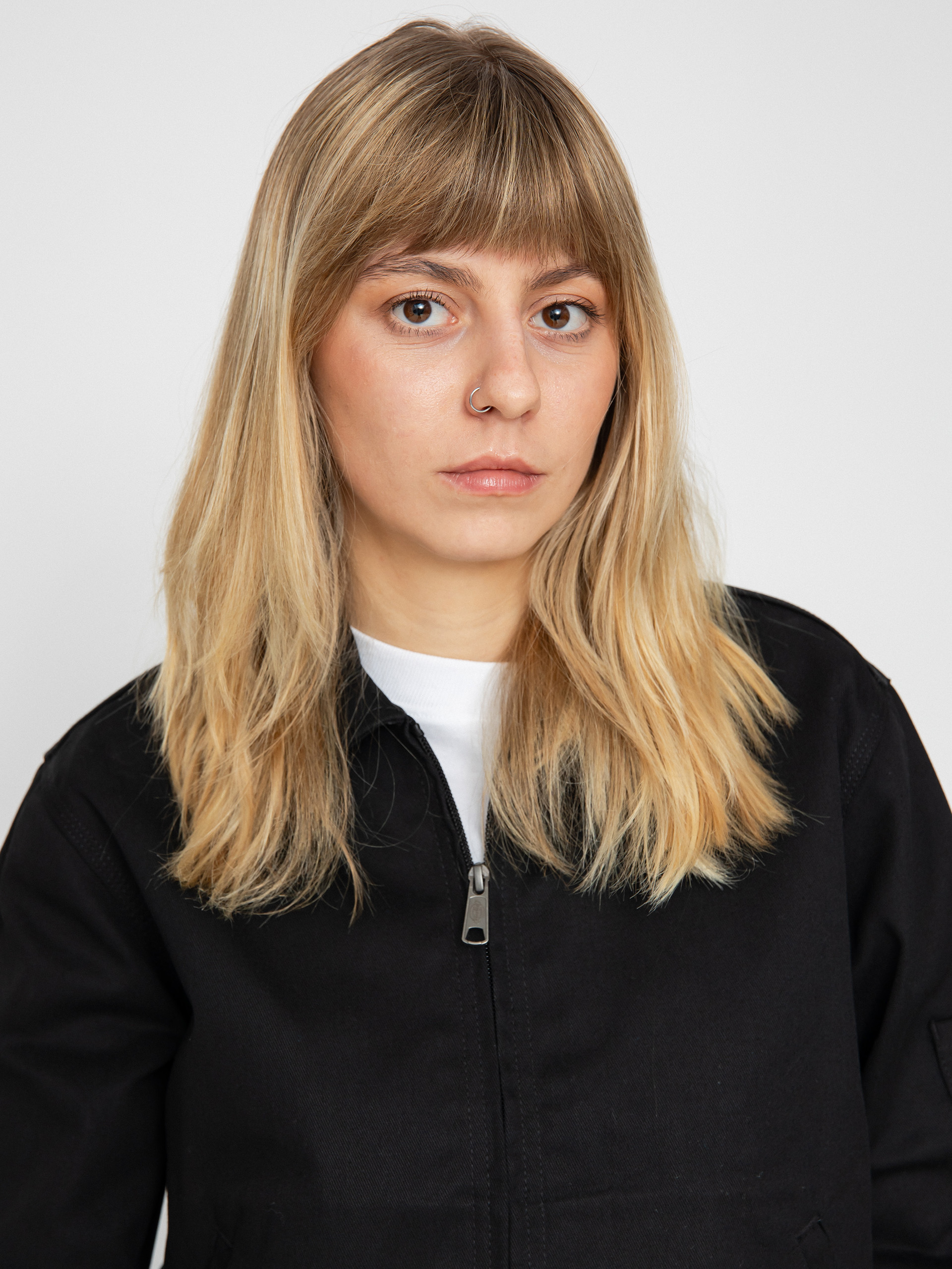 Dickies Unlined Cropped Eisenhower Wmn Jacket (black)