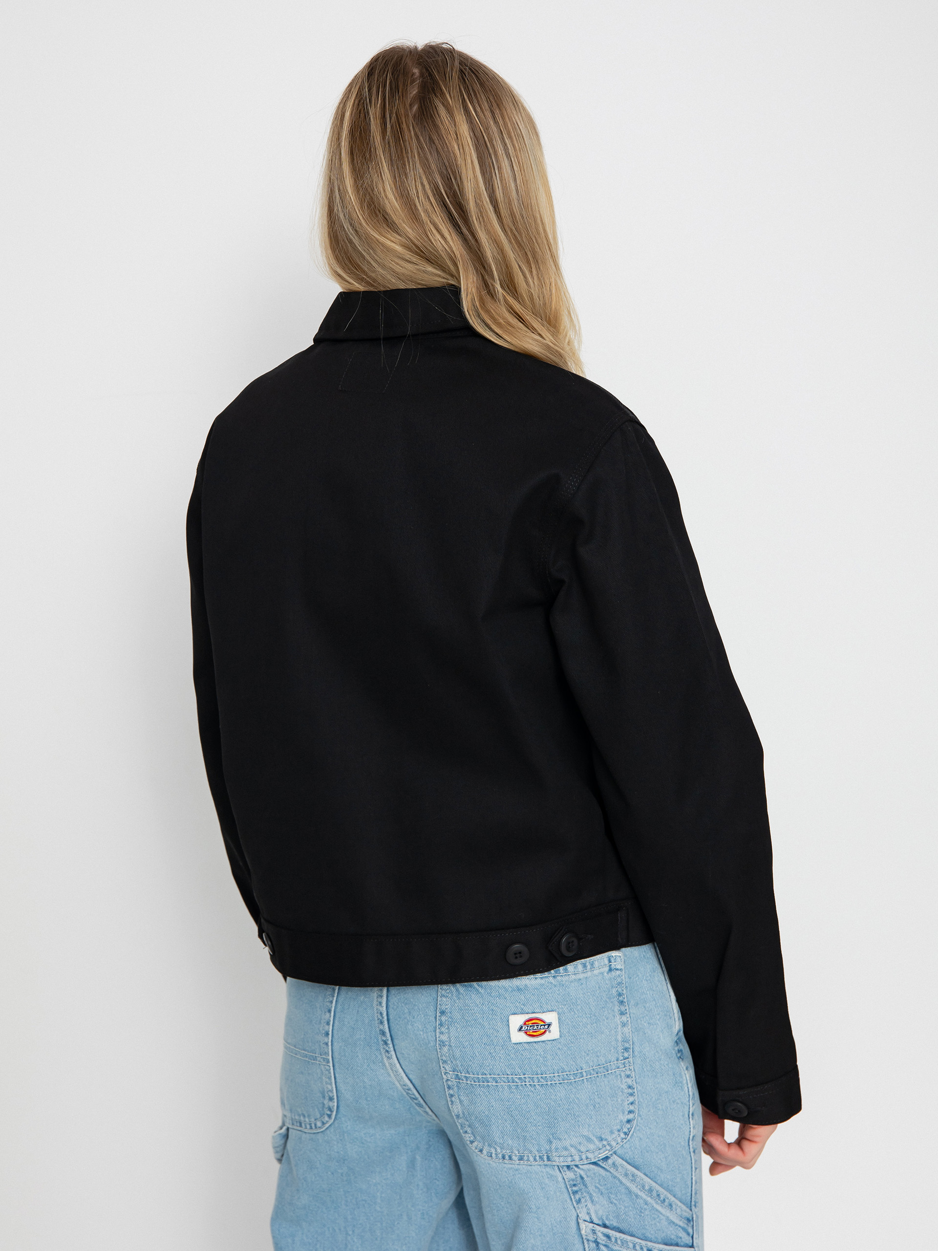 Dickies Unlined Cropped Eisenhower Wmn Jacket (black)