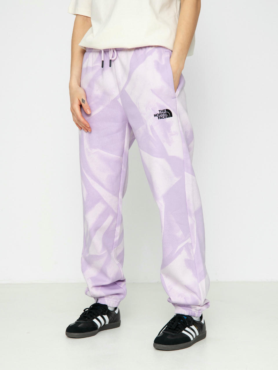 The North Face Hose Essential Jogger Print Wmn (icy lilac garment fold)