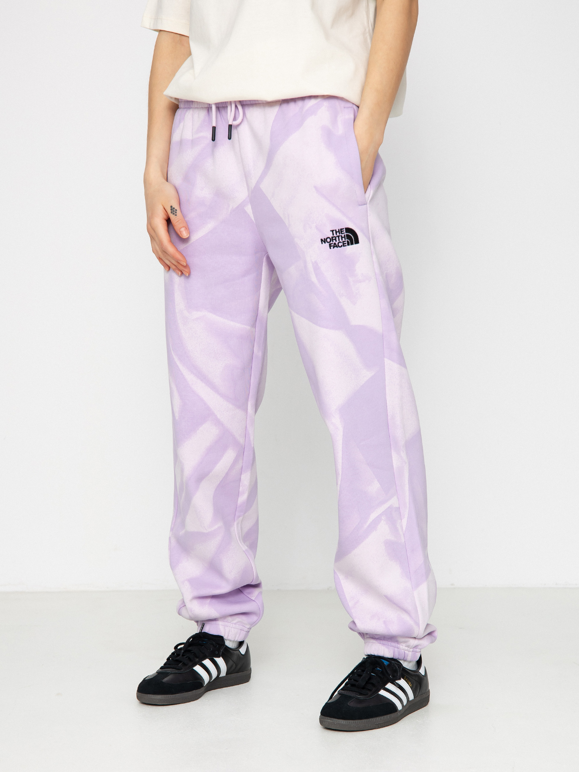 The North Face Hose Essential Jogger Print Wmn (icy lilac garment fold)