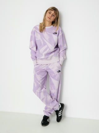 The North Face Essential Crew Print Wmn Sweatshirt (icy lilac garment fold)