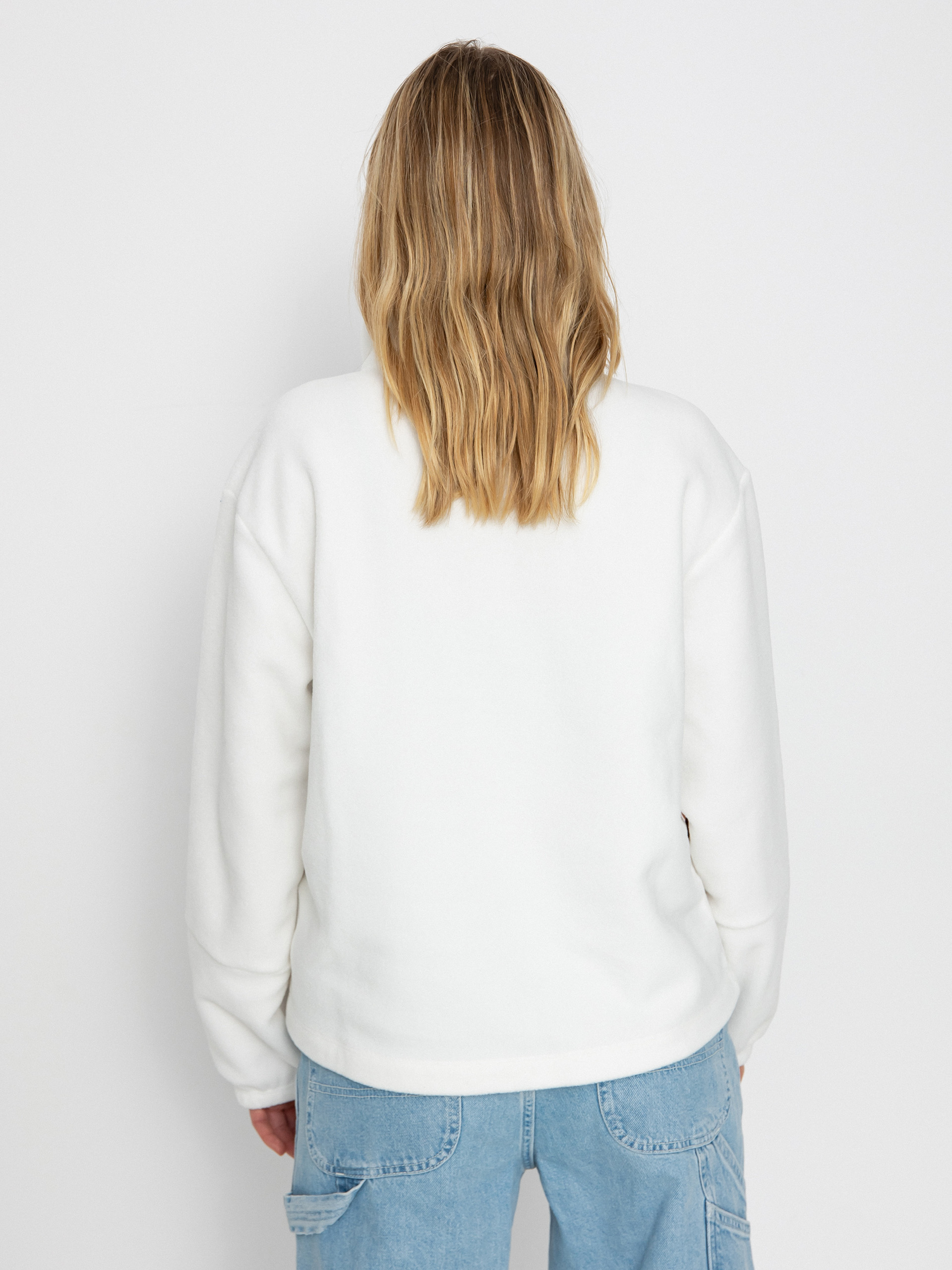 Womens Patagonia Microdini 1/2 Zip Fleece  (birch white)