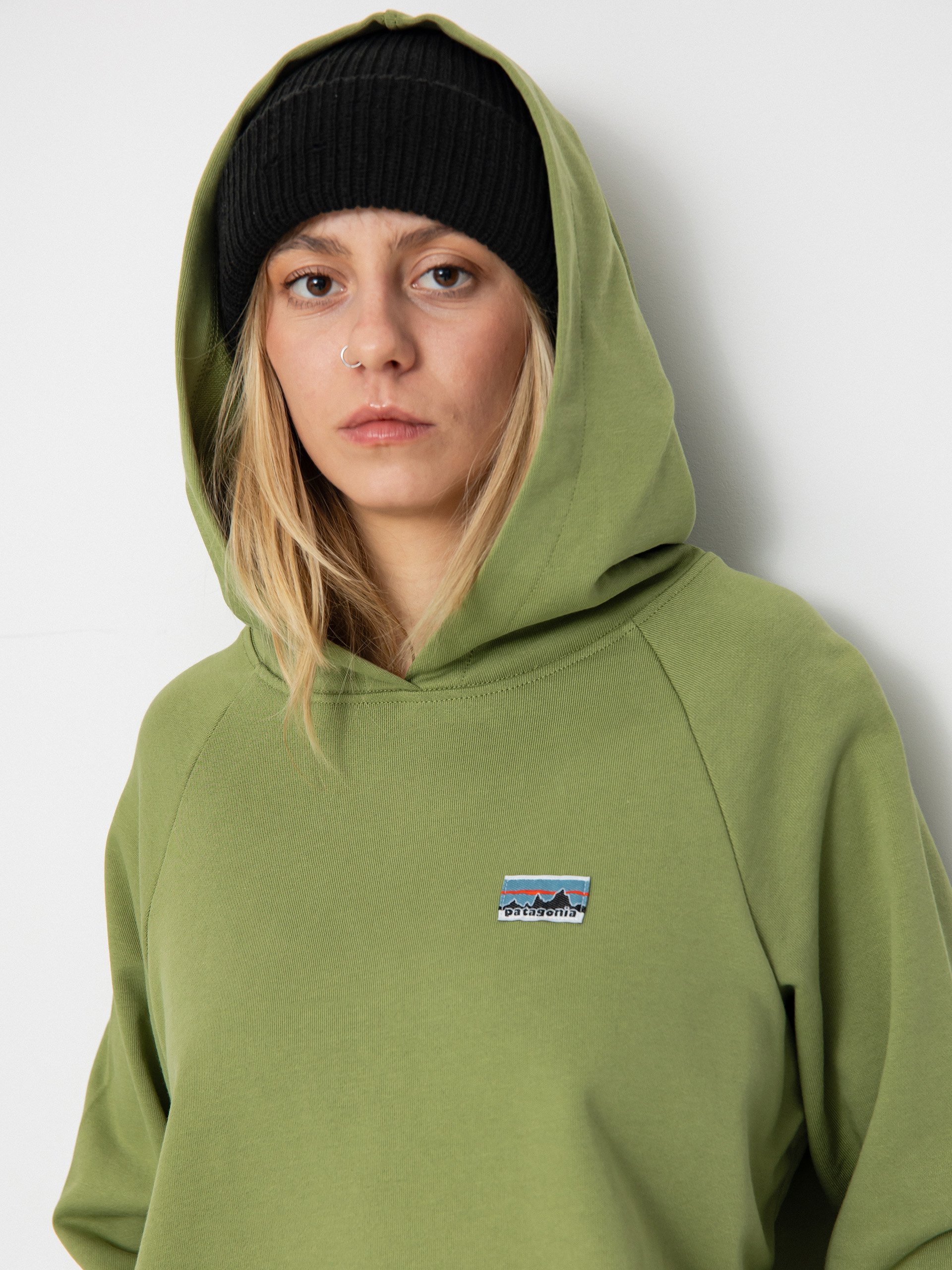 Patagonia Regenerative Organic Certified Cotton Essential HD Wmn Hoodie (buckhorn green)