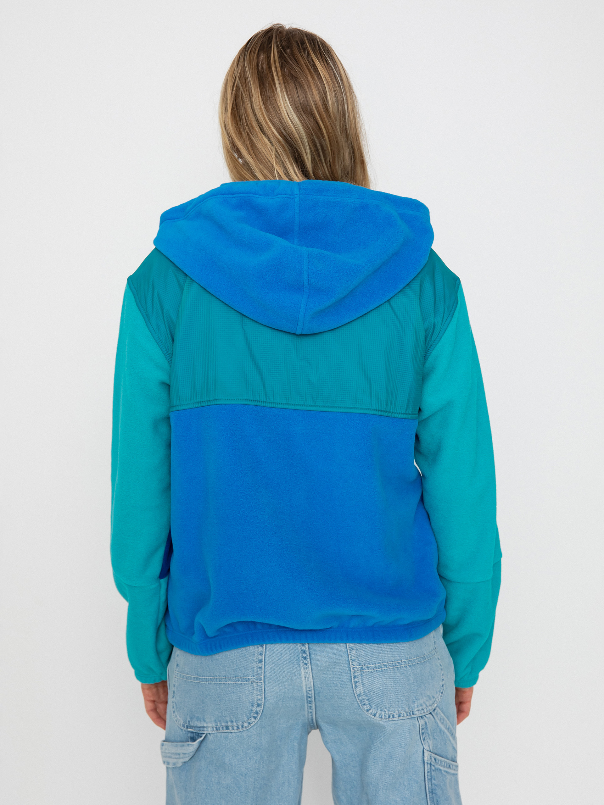 Womens Patagonia Microdini Hoody Fleece  (vessel blue)