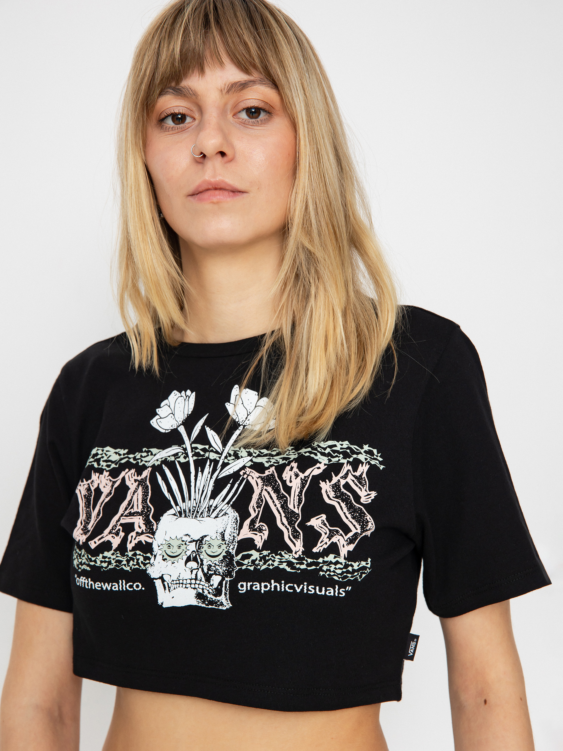 Vans Growing Ideas Crew Crop II Wmn T-Shirt (black)