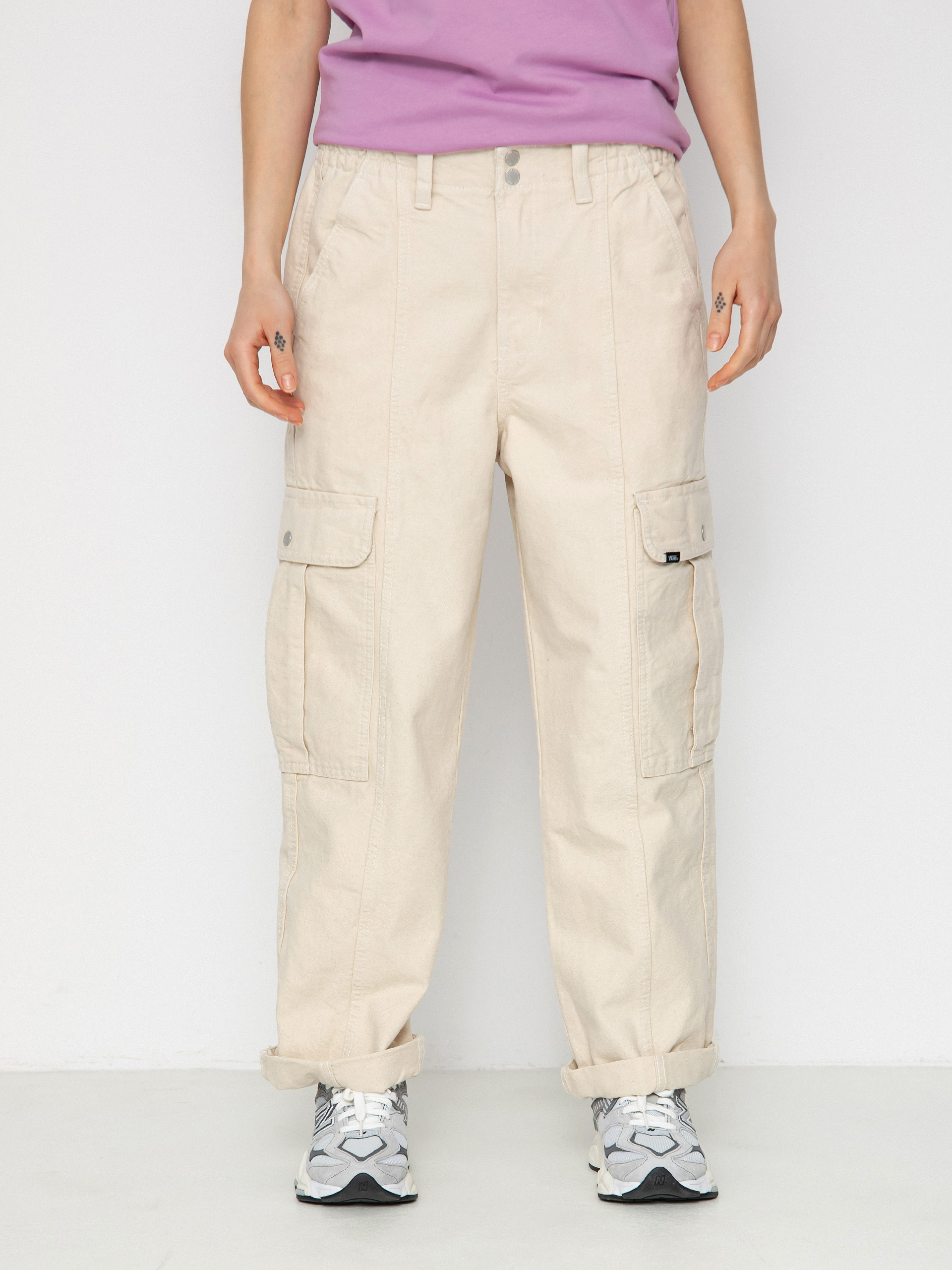Vans Pants Sidewalk Wmn - white (natural/natural)