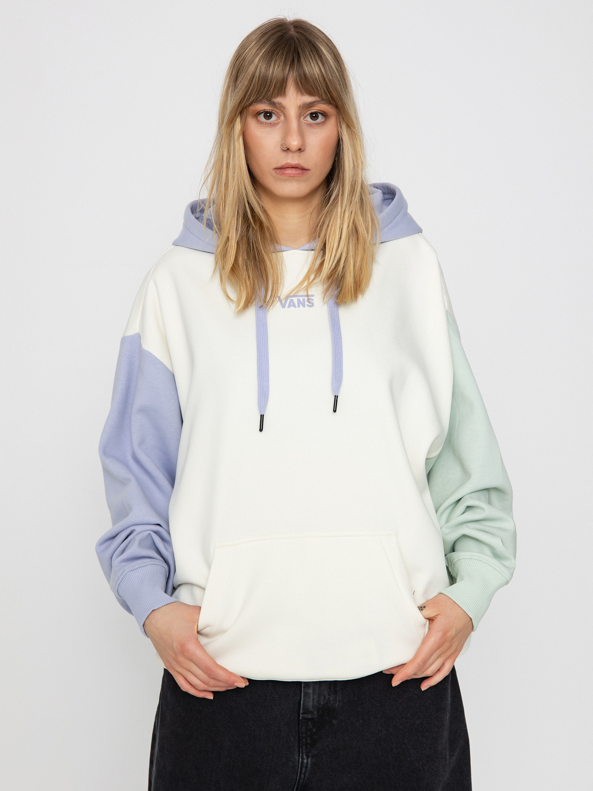 Vans Colorblock Os HD Wmn Hoodie (marshmallow/cosmic sky)