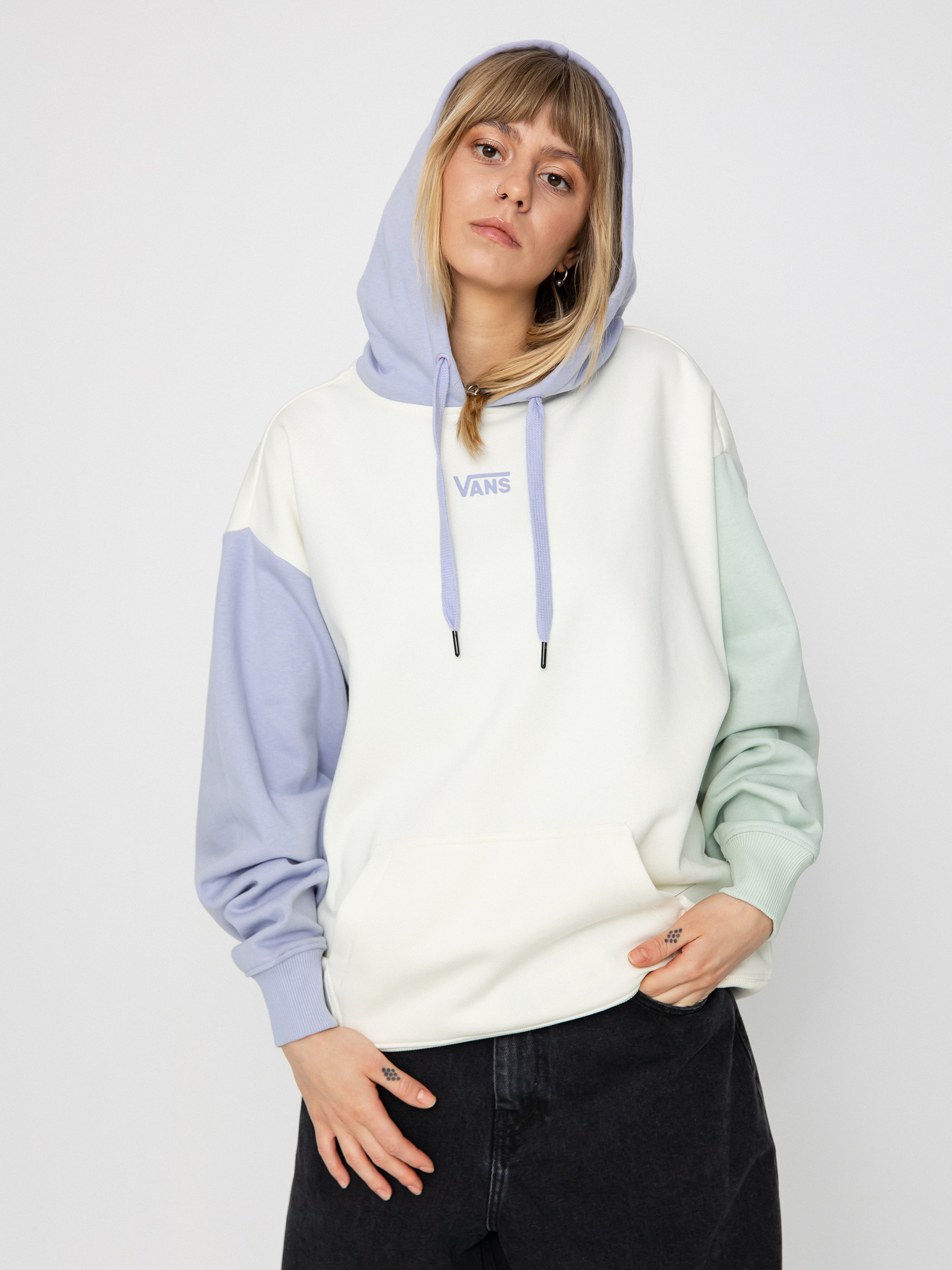 Vans Colorblock Os HD Wmn Hoodie (marshmallow/cosmic sky)