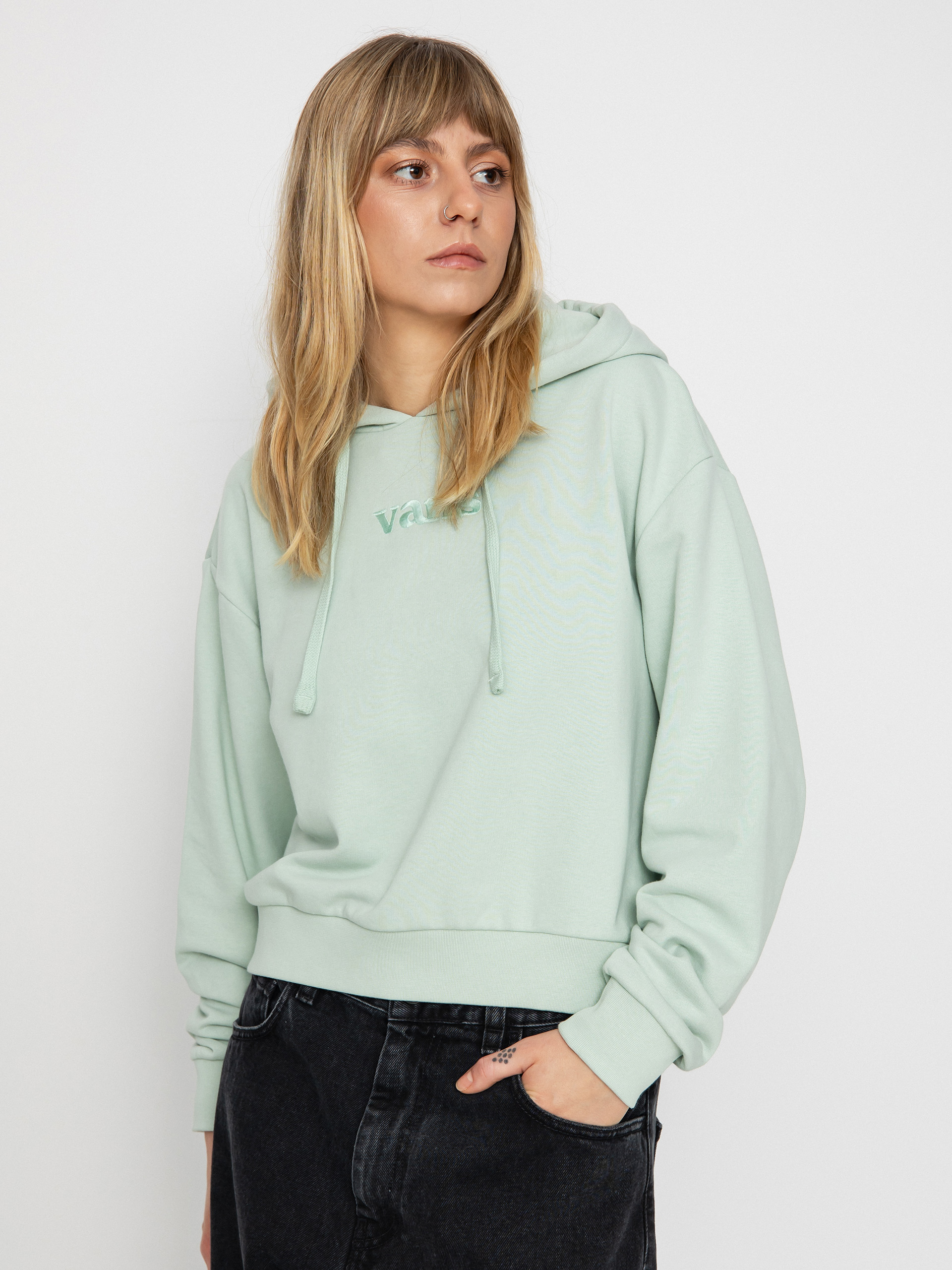 Vans W Essential Ft Rlx HD Wmn Hoodie (pale aqua)