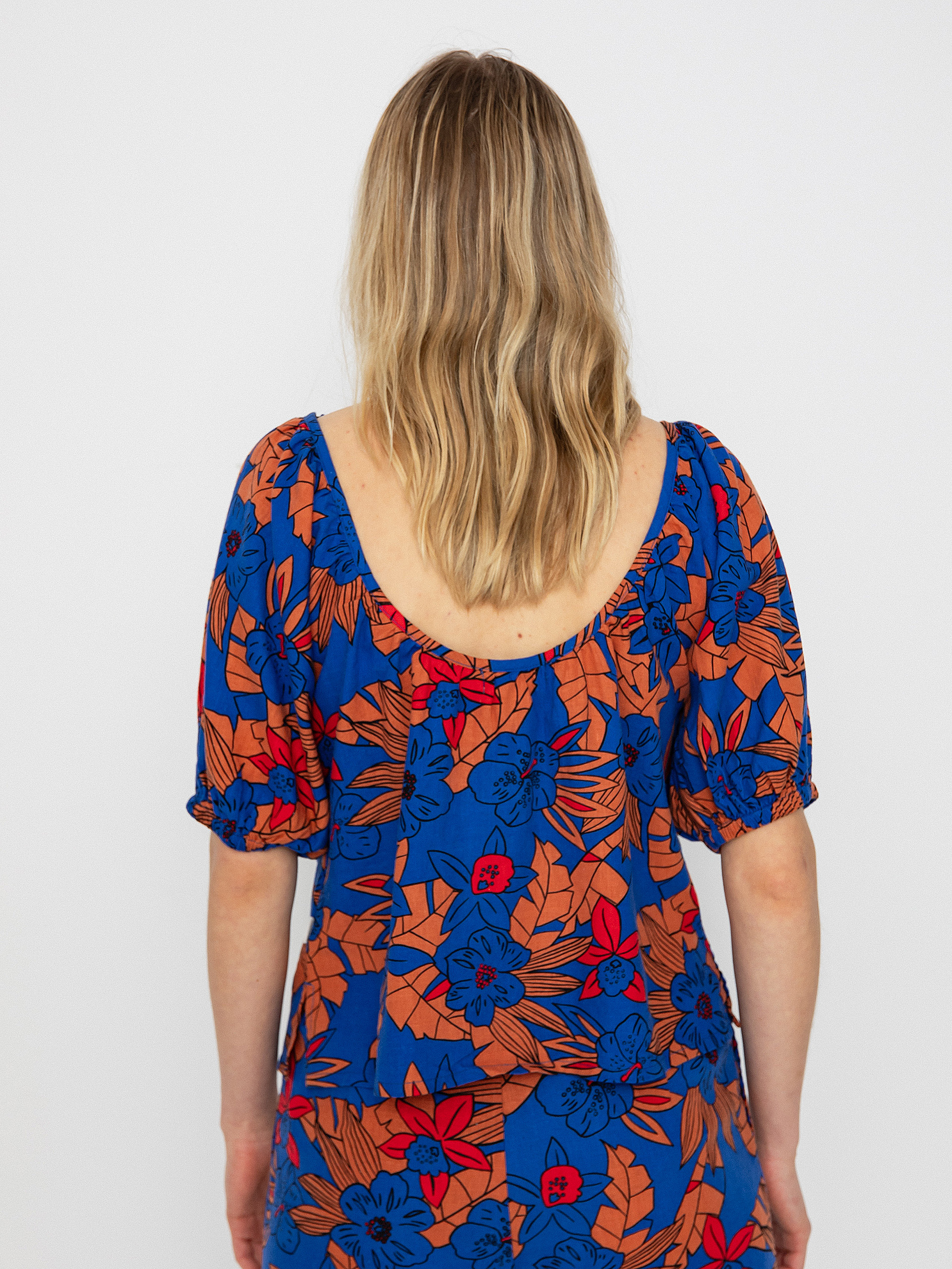 Brixton Mercado Linen Top Wmn Shirt (terracotta)