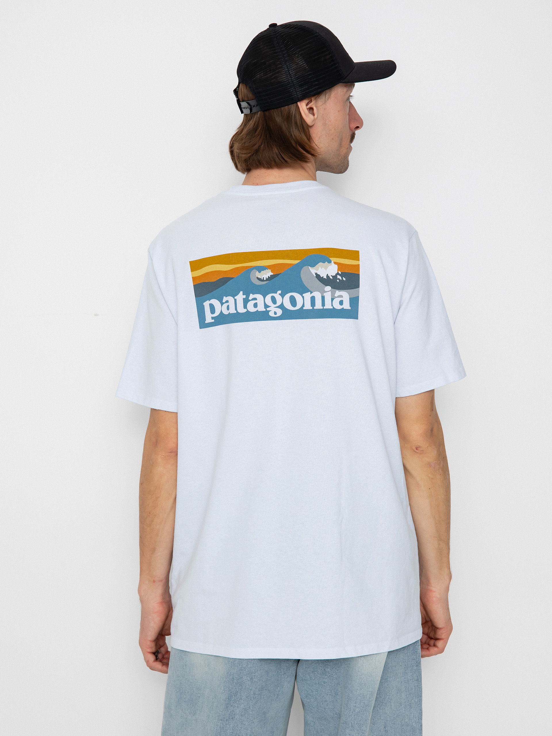 Patagonia Boardshort Logo Pocket Responsibili T-Shirt - white (white)