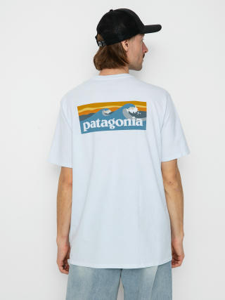 Patagonia Boardshort Logo Pocket Responsibili T-Shirt (white)