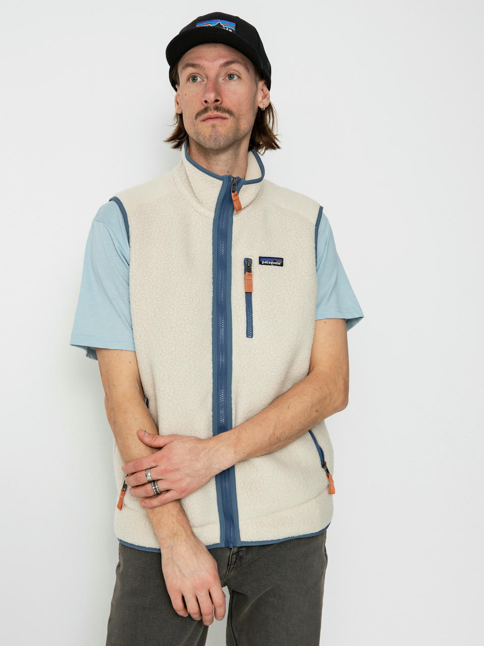 Patagonia Retro Pile Weste (dark natural utility blue)