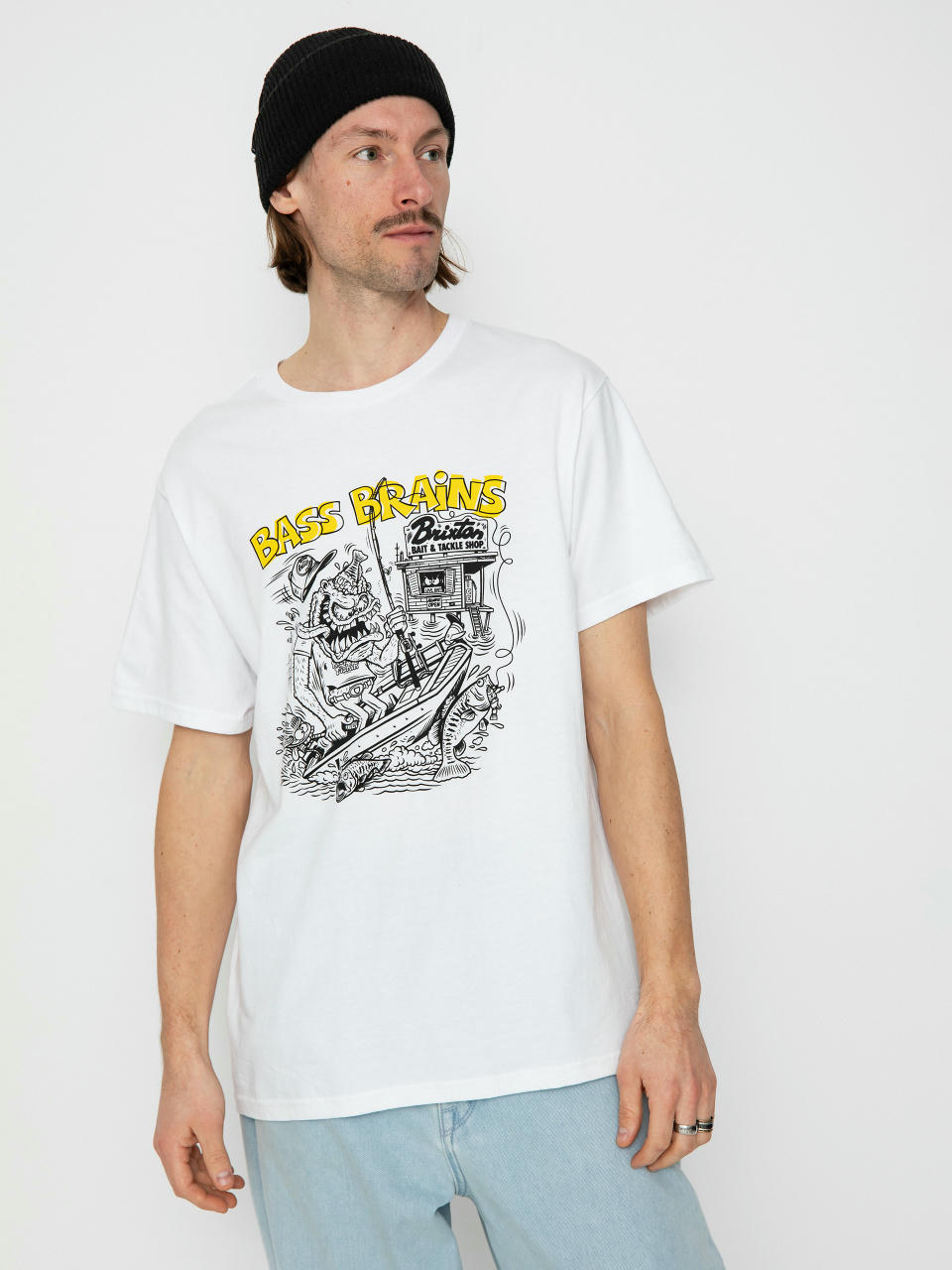 Brixton Bass Brains Monster Stt T-Shirt (white)