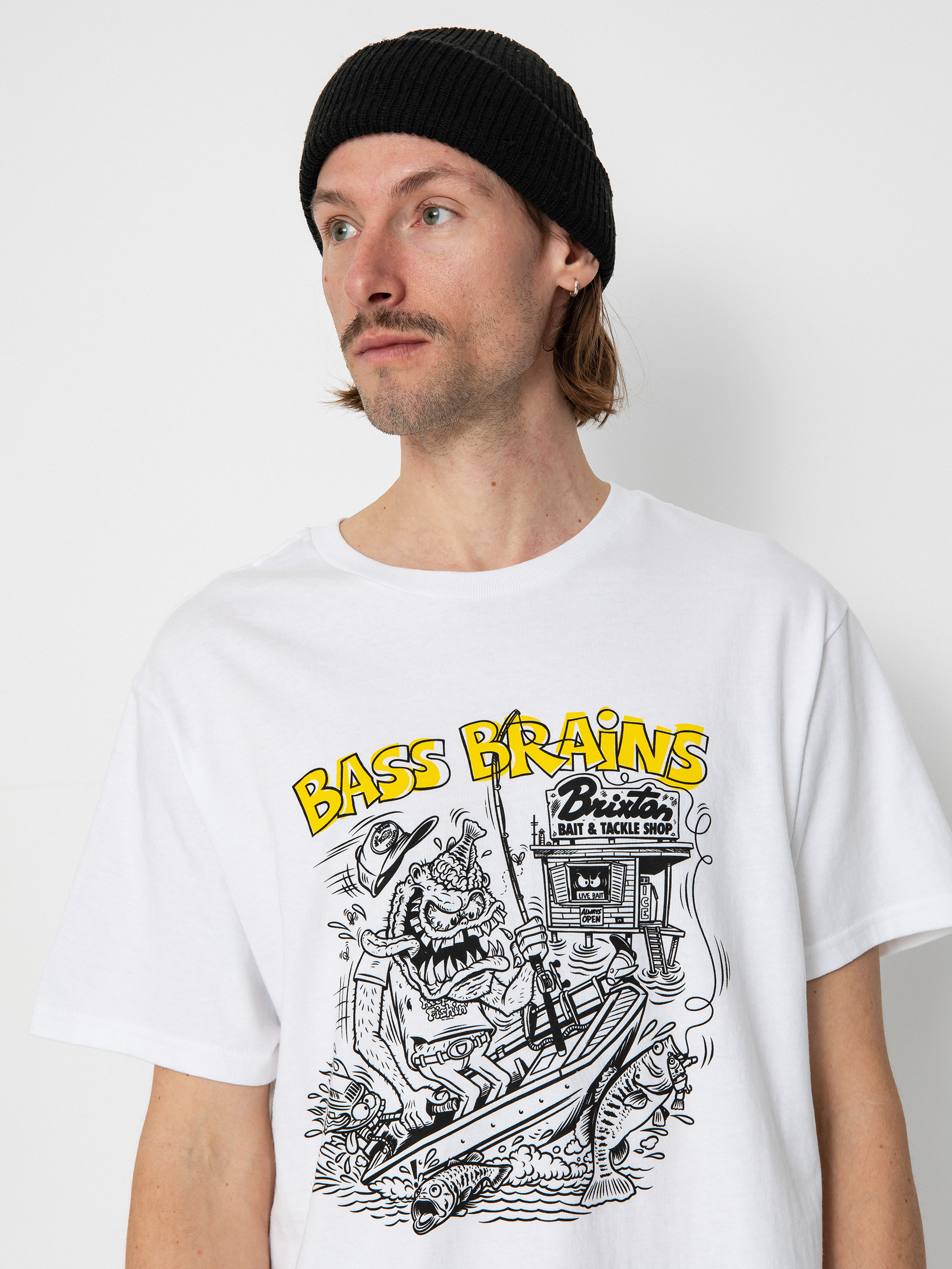 Brixton Bass Brains Monster Stt T-Shirt (white)
