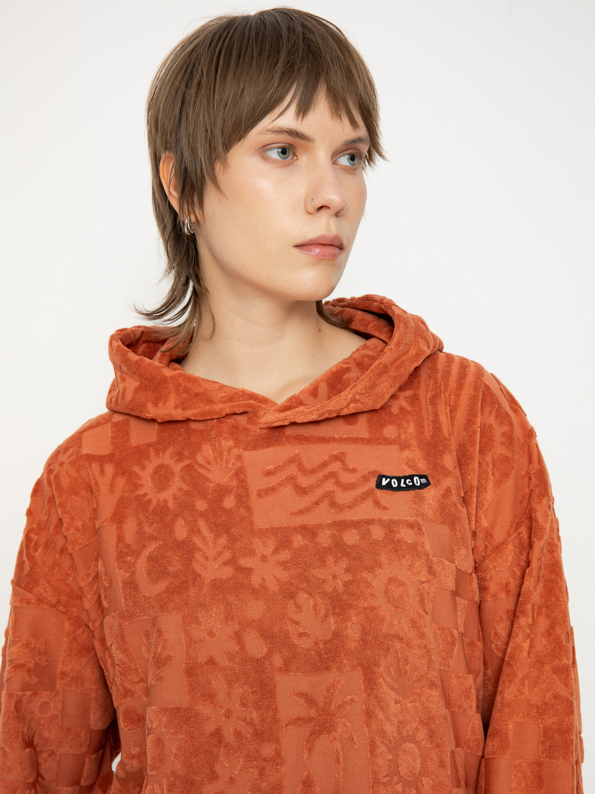Volcom Sunny Wild Terry Cloth HD Wmn Hoodie (rosewood)