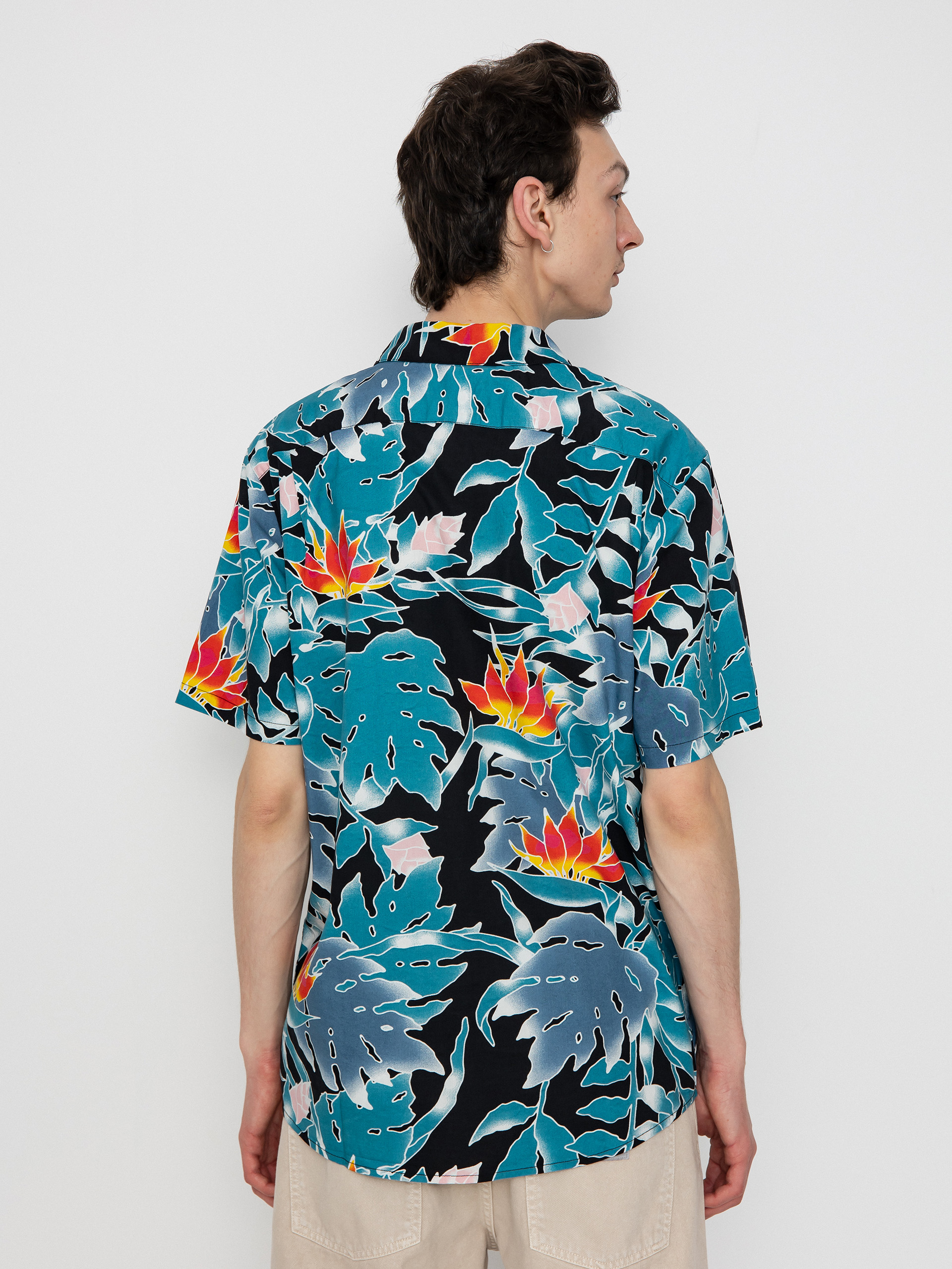 Volcom Leaf Pit Floral Hemd (black)