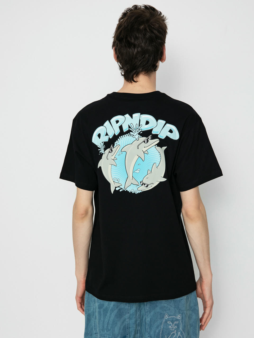 RipNDip Dolphin Dudes T-Shirt (black)