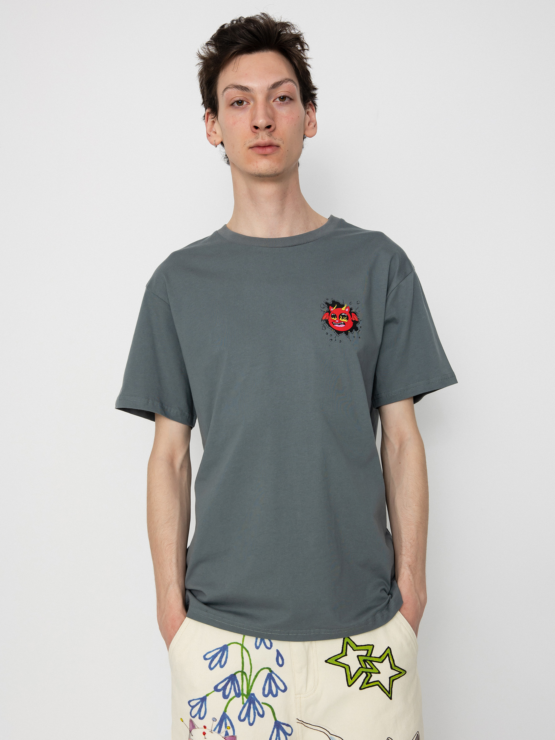 RipNDip Devil Monster T-Shirt (charcoal)