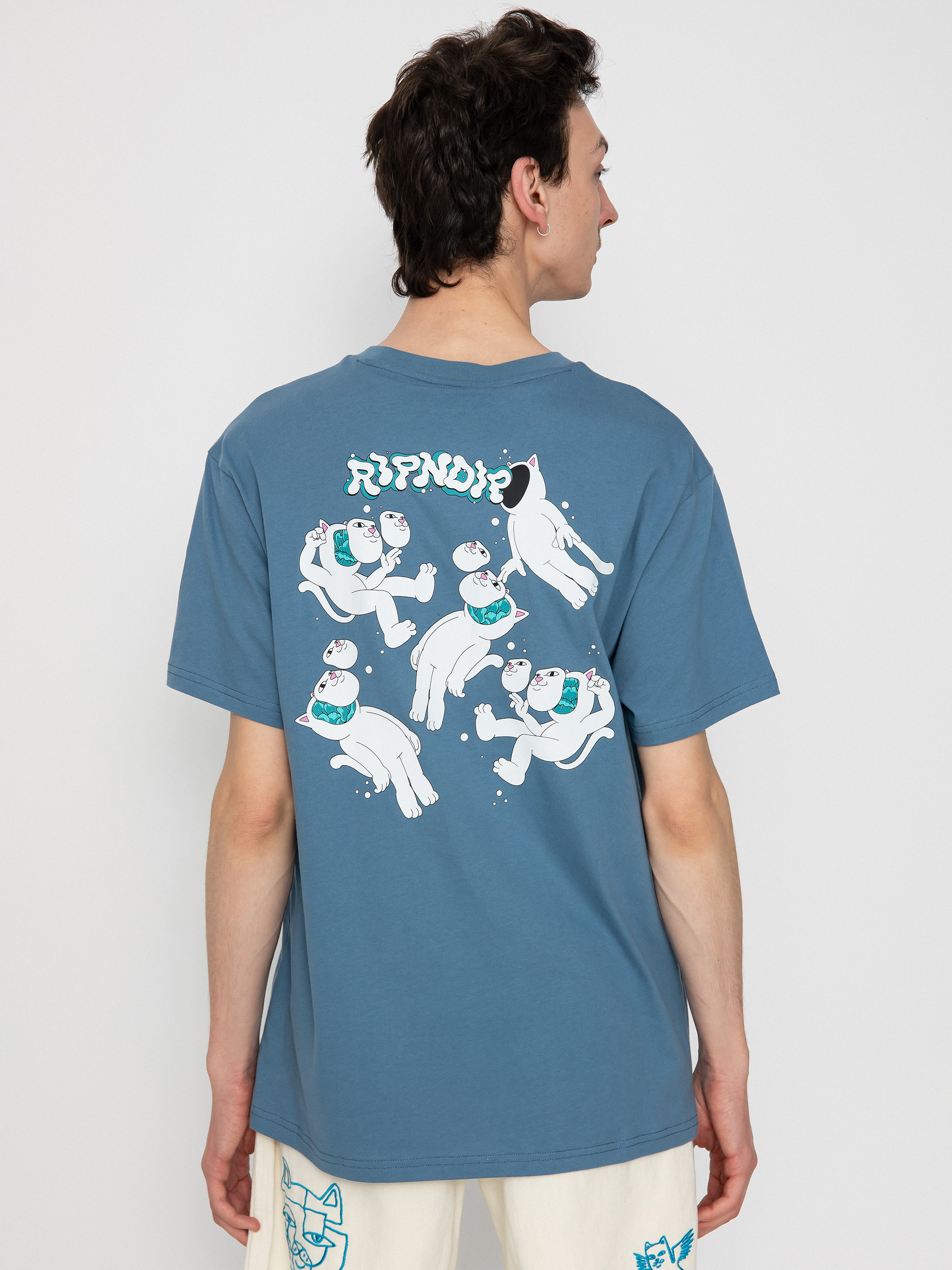 ブルーツリー、RIPNDIP RipNDip T-Shirt Unattached - blue (slate)