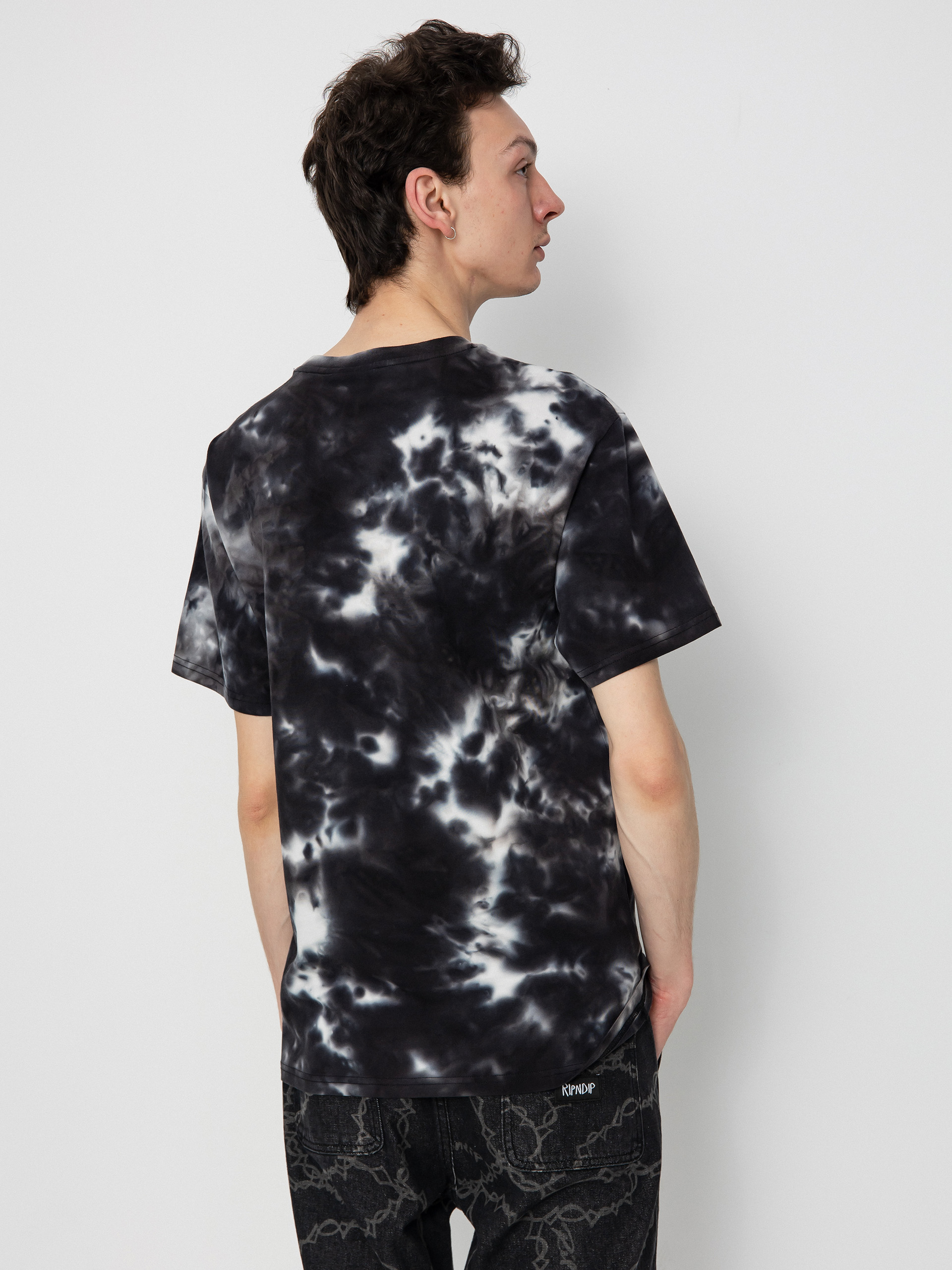 RipNDip Lord Nermal Pocket T-Shirt (black lightning wash)