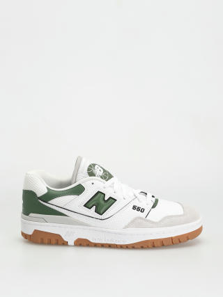 New Balance 550 Shoes (white green gum)