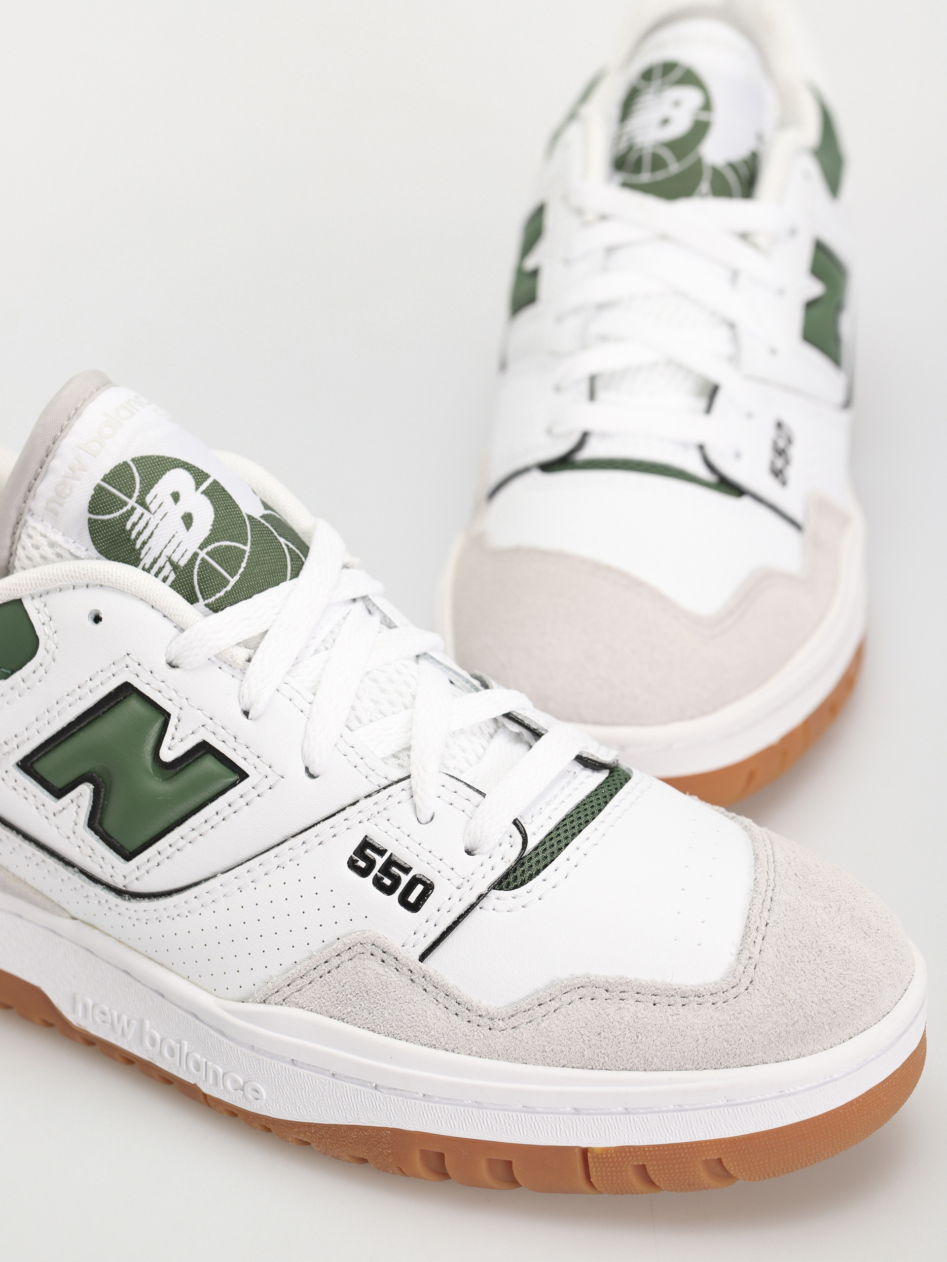New Balance 550 Schuhe (white green gum)