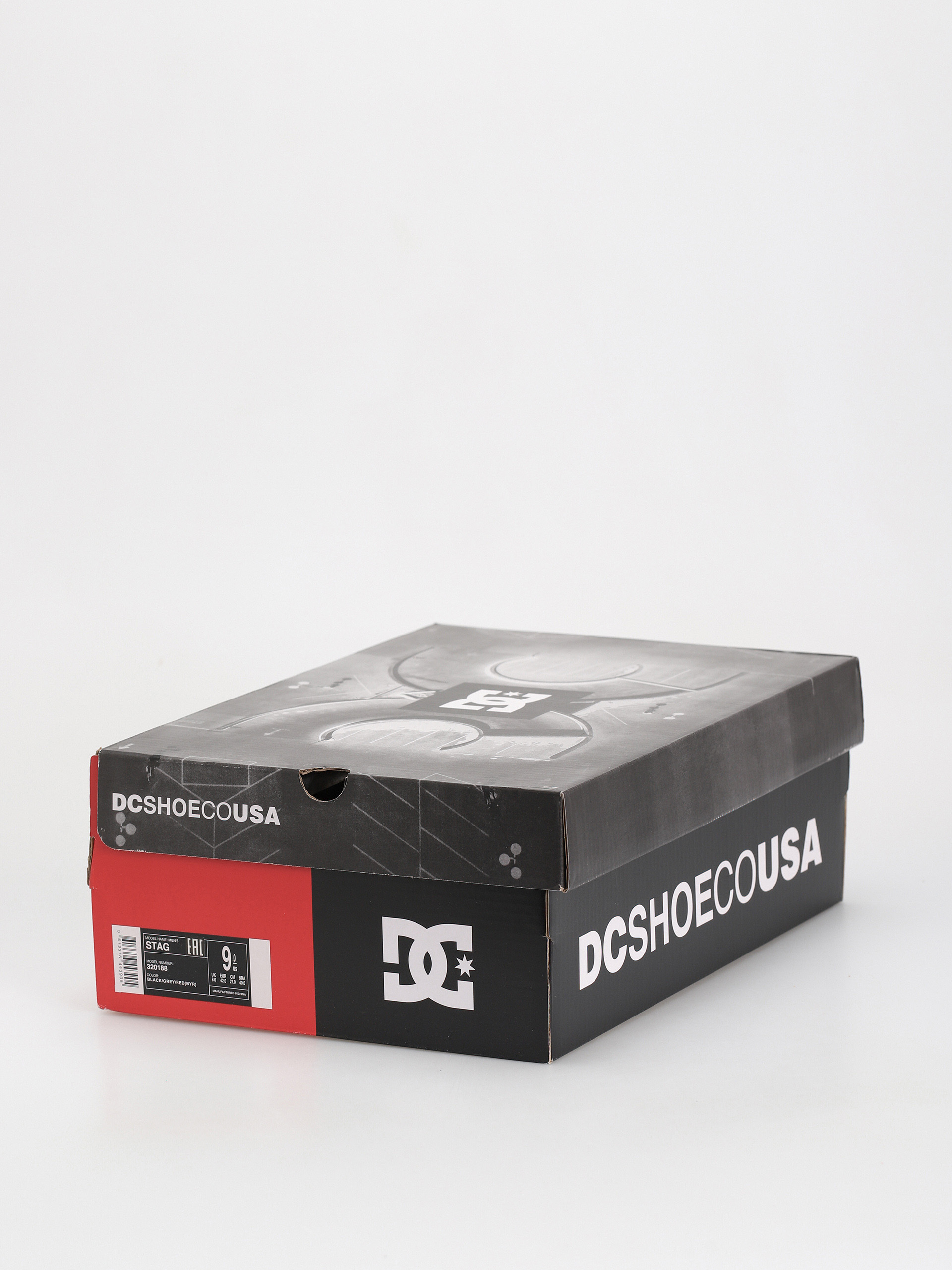 DC Stag Shoes (black/grey/red)