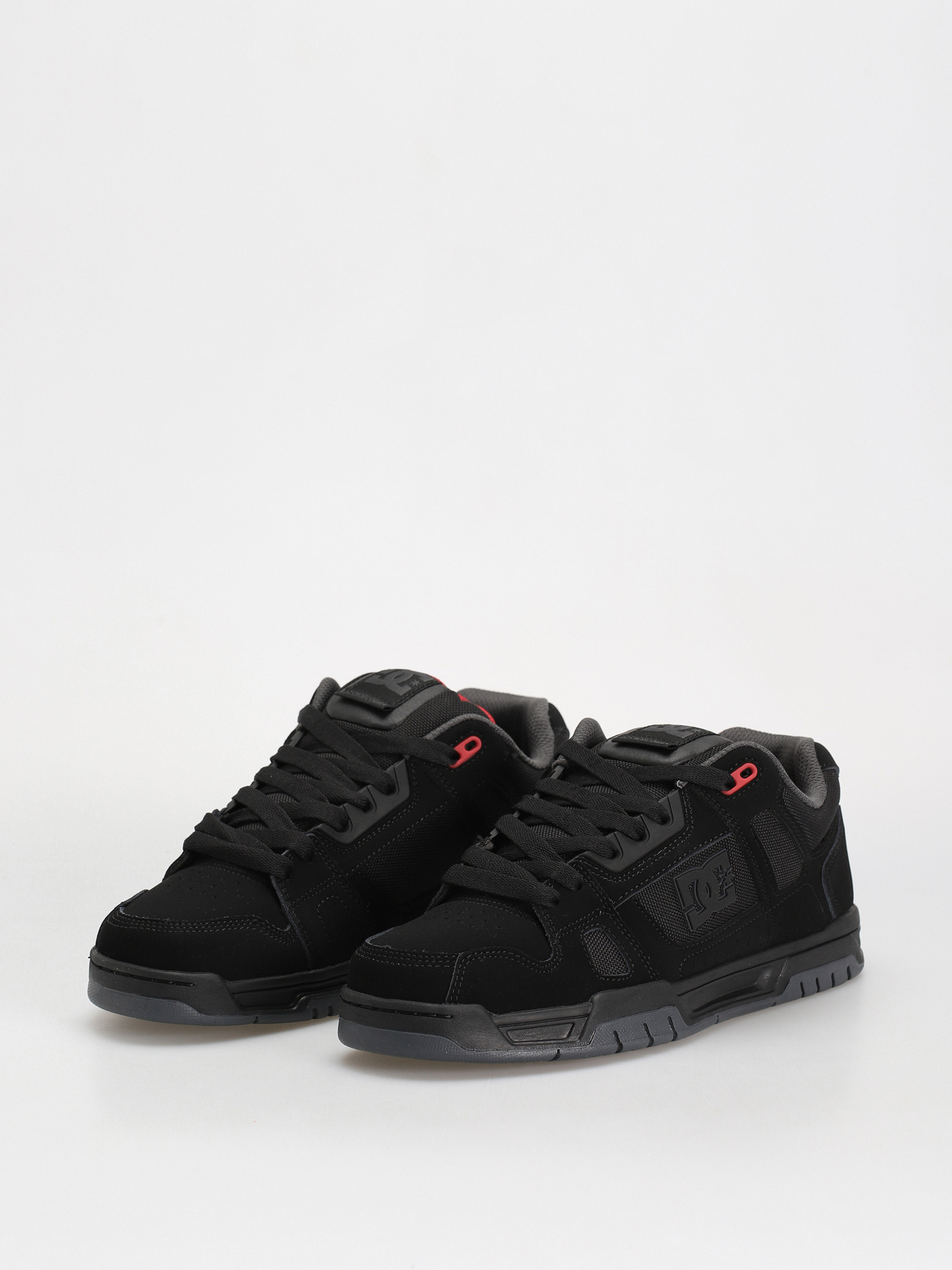 DC Stag Shoes (black/grey/red)