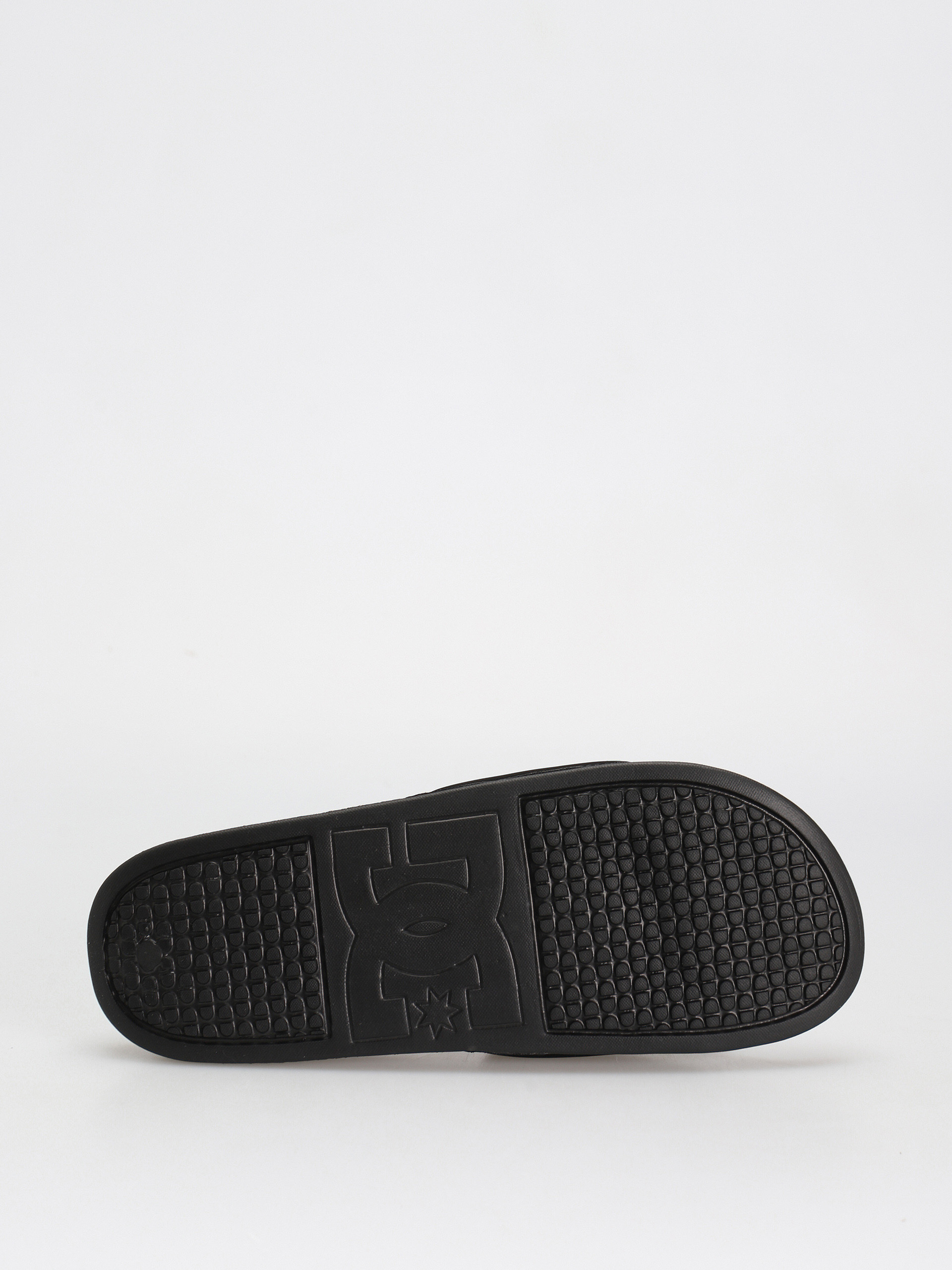 DC Dc Slide Flip Flops (black/black/white)