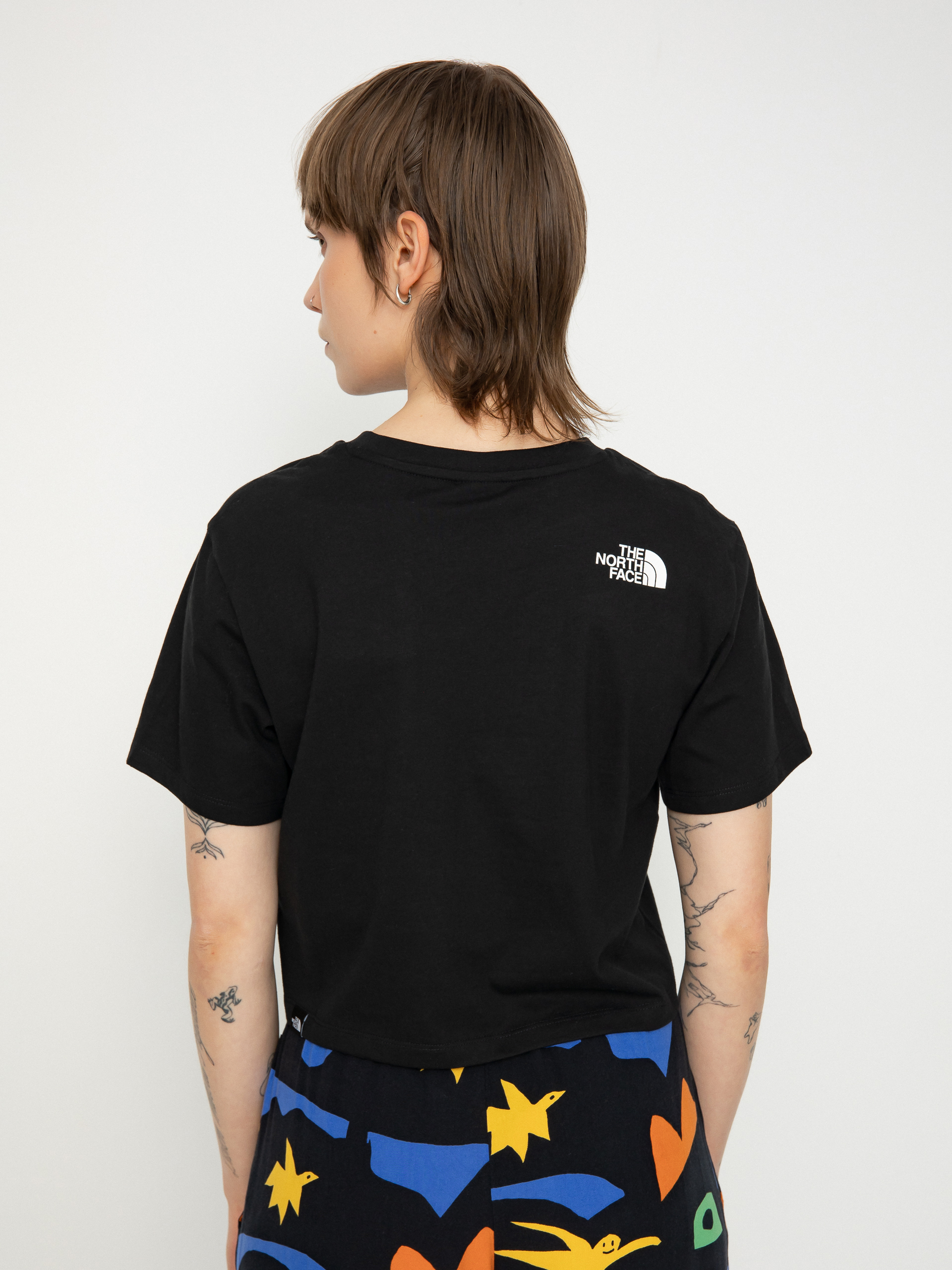 The North Face T-Shirt Simple Dome Cropped Slim Wmn (tnf black)
