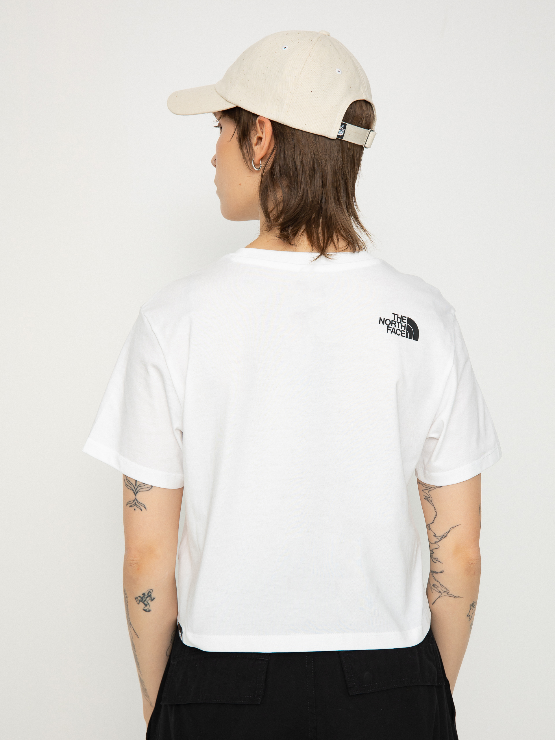 The North Face T-Shirt Simple Dome Cropped Slim Wmn (tnf white)