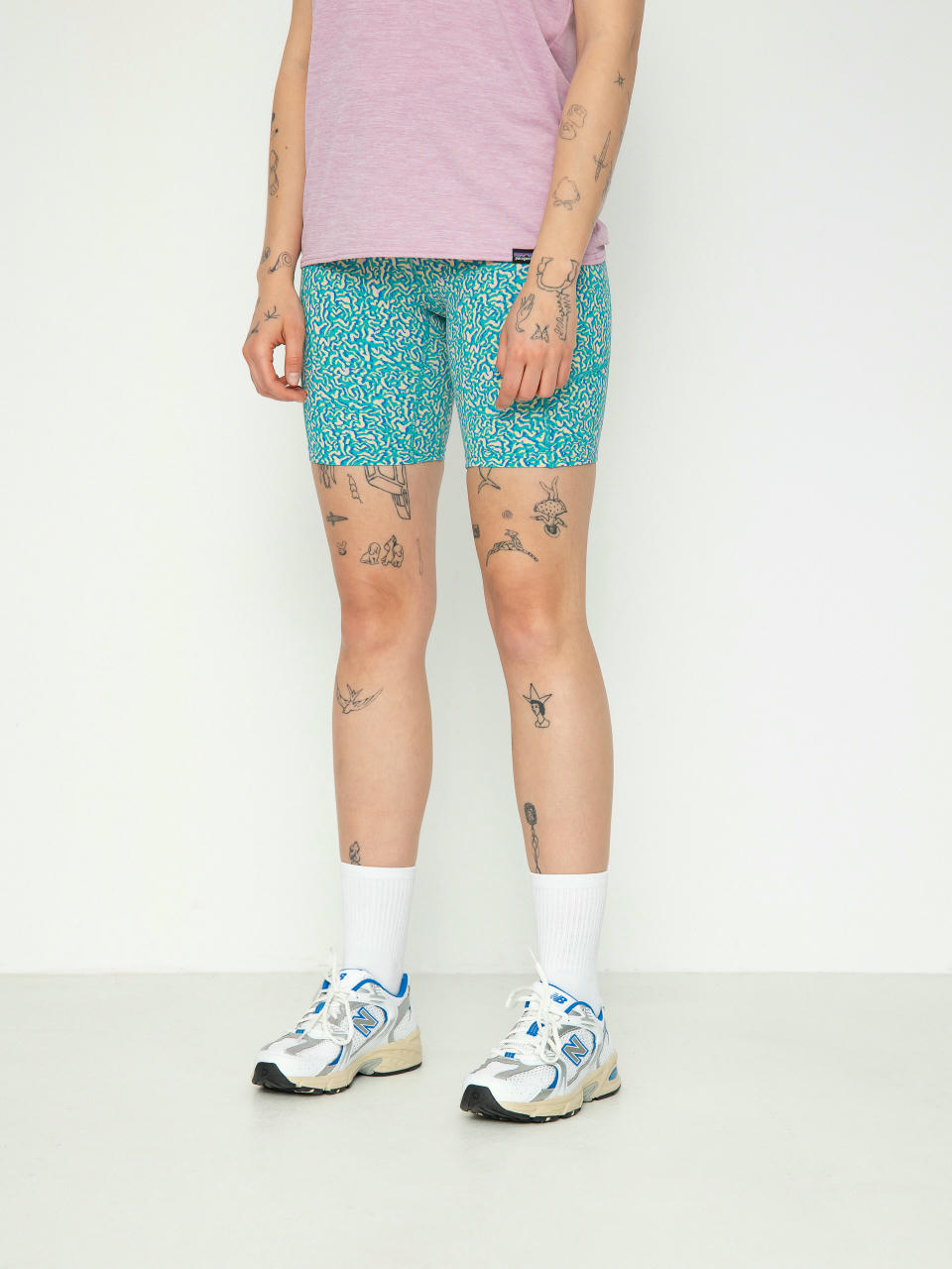 Patagonia Leggings Maipo Shorts Wmn (sea texture subtidal blue)