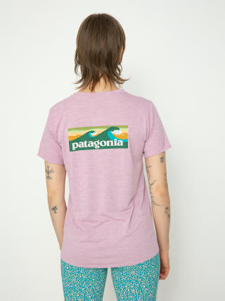 Patagonia Cap Cool Daily Graphic Wmn T-Shirt (boardshort logo milkweed mauve x-dye)