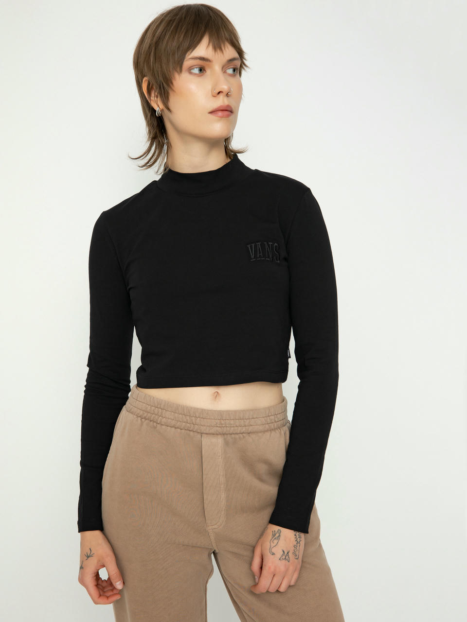 Vans Mini Mock Neck Wmn Longsleeve (program black)