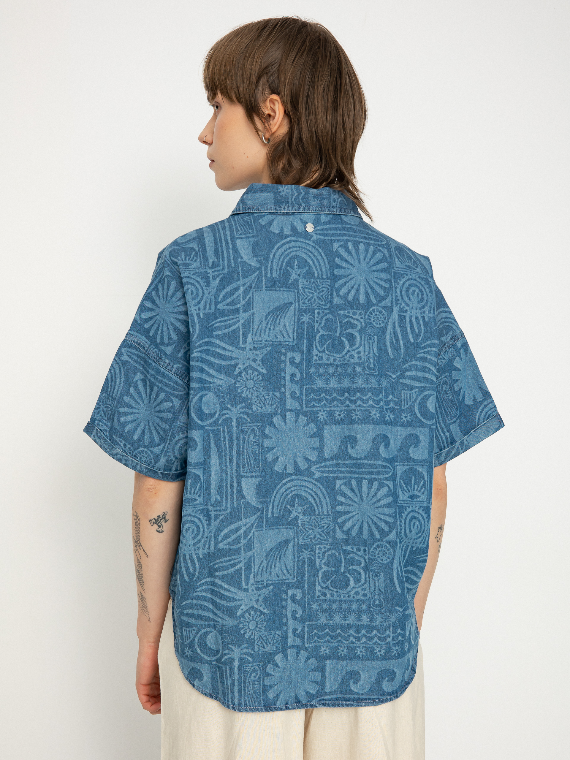 Roxy Beach Nostalgia Denim Wmn Shirt (medium blue)